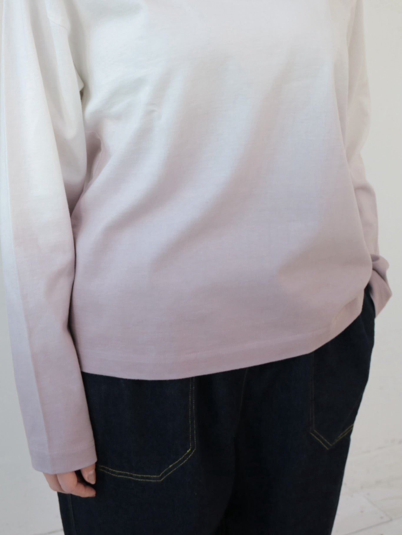 YARRA NEU グラデ染め長袖カットソー NU-5541-401