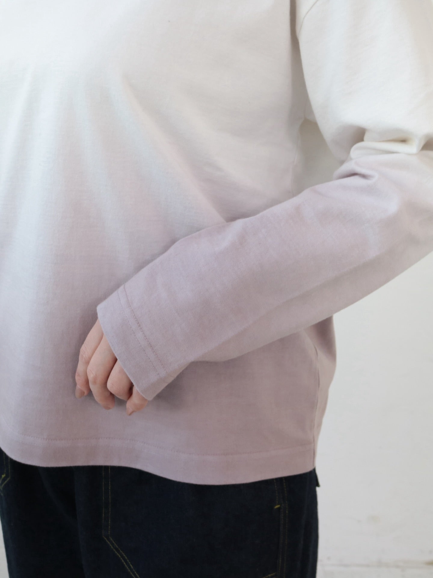 YARRA NEU グラデ染め長袖カットソー NU-5541-401