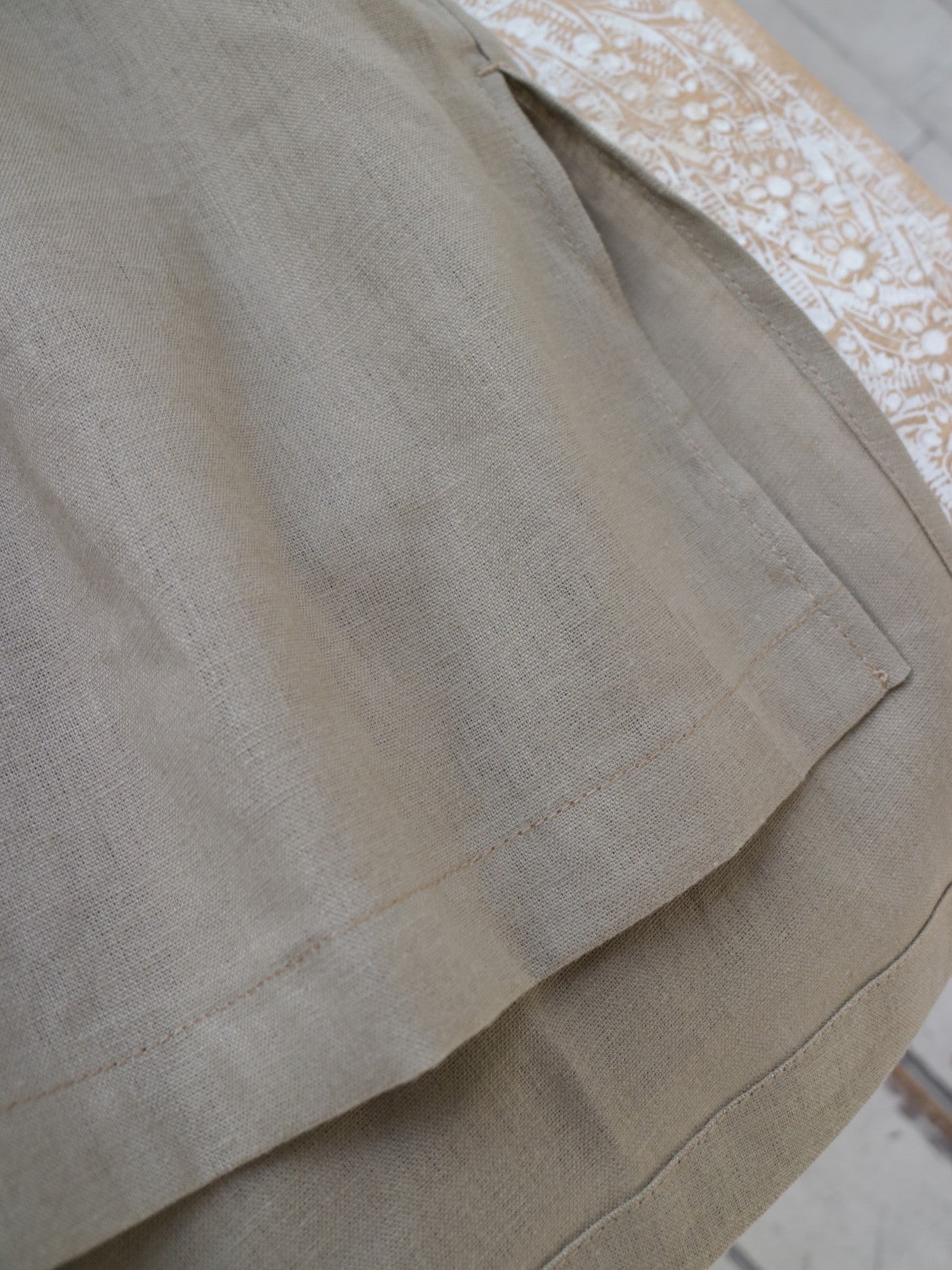doux bleu コットンリネン スキッパーシャツ DB-2623-081