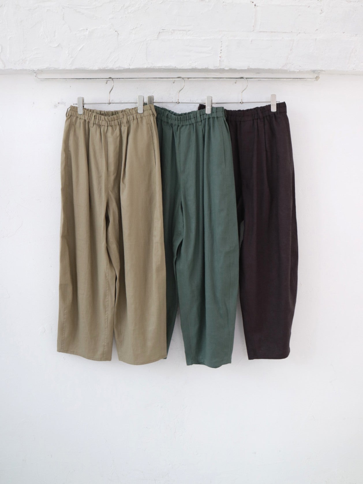 doux bleu コットンリネンワイドコクーンパンツ DB-2625-082