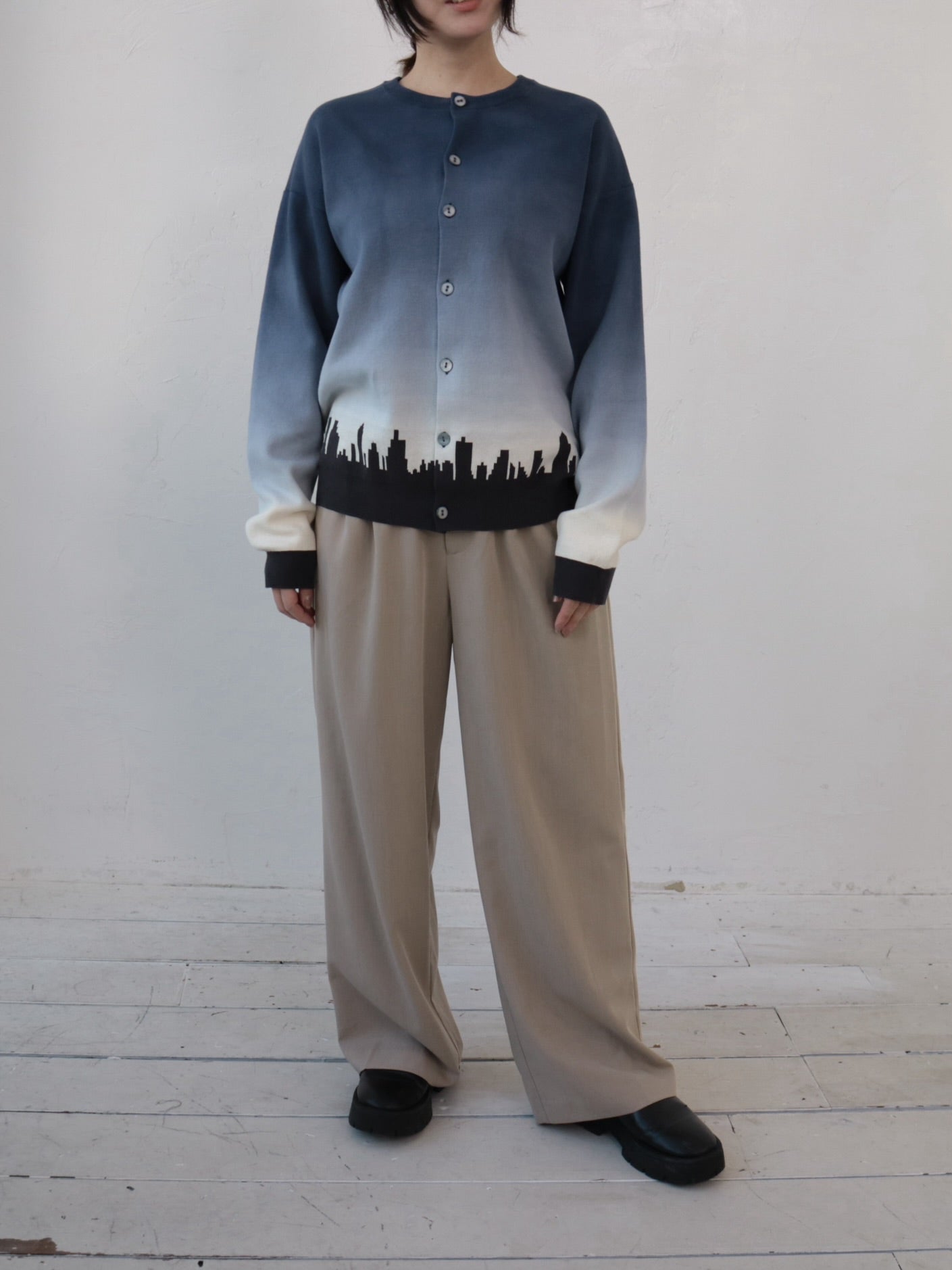 YARRA NEU YOIYAMIコットンニットカーディガン NU-5542-405