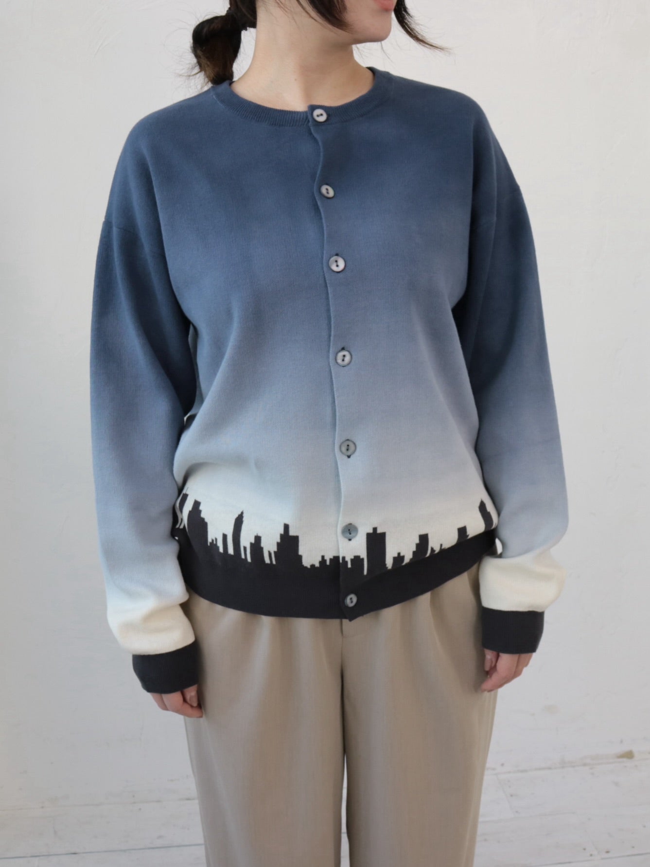 YARRA NEU YOIYAMIコットンニットカーディガン NU-5542-405