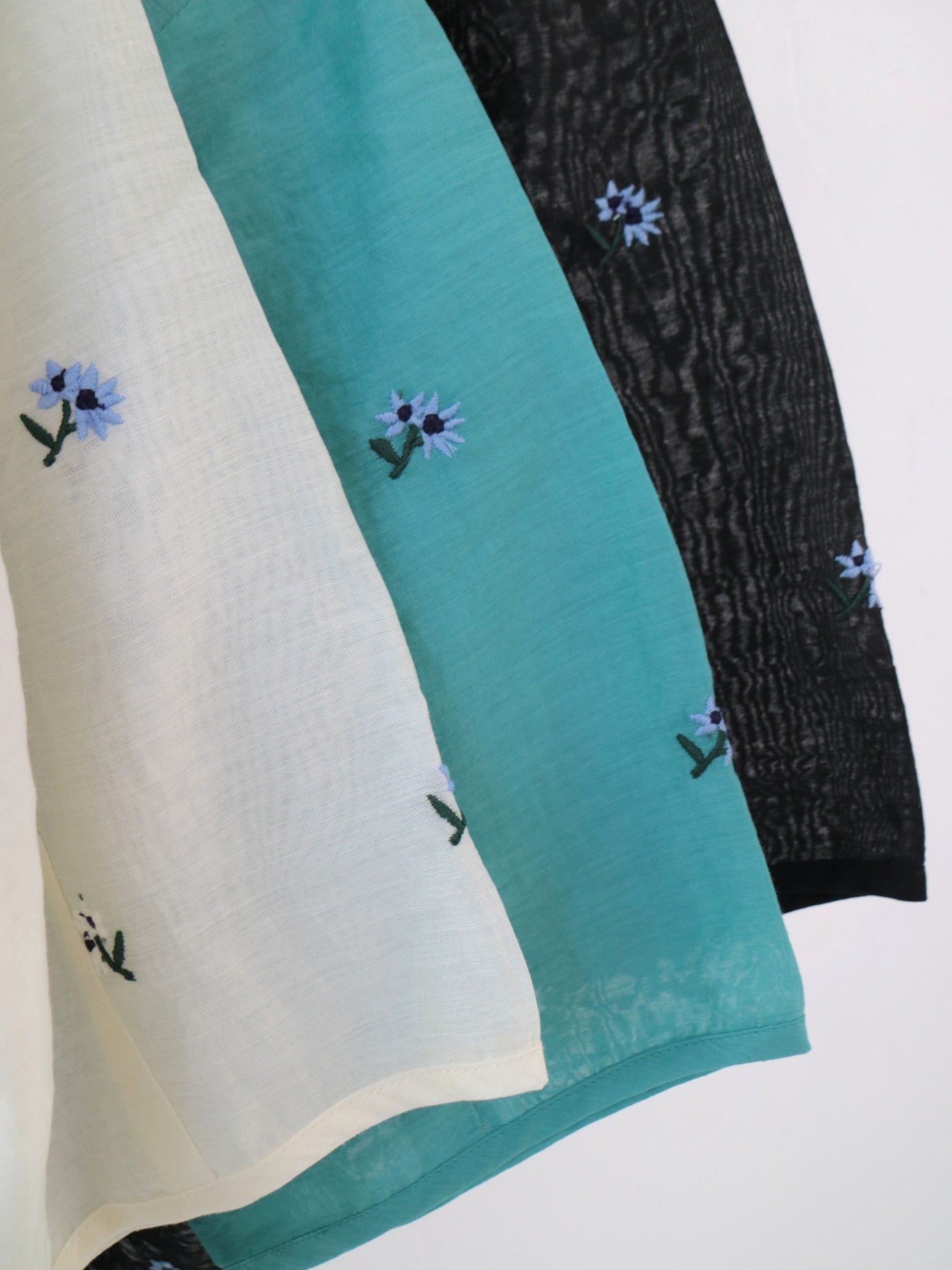 doux bleu シアー刺繍ブラウス DB-2623-075
