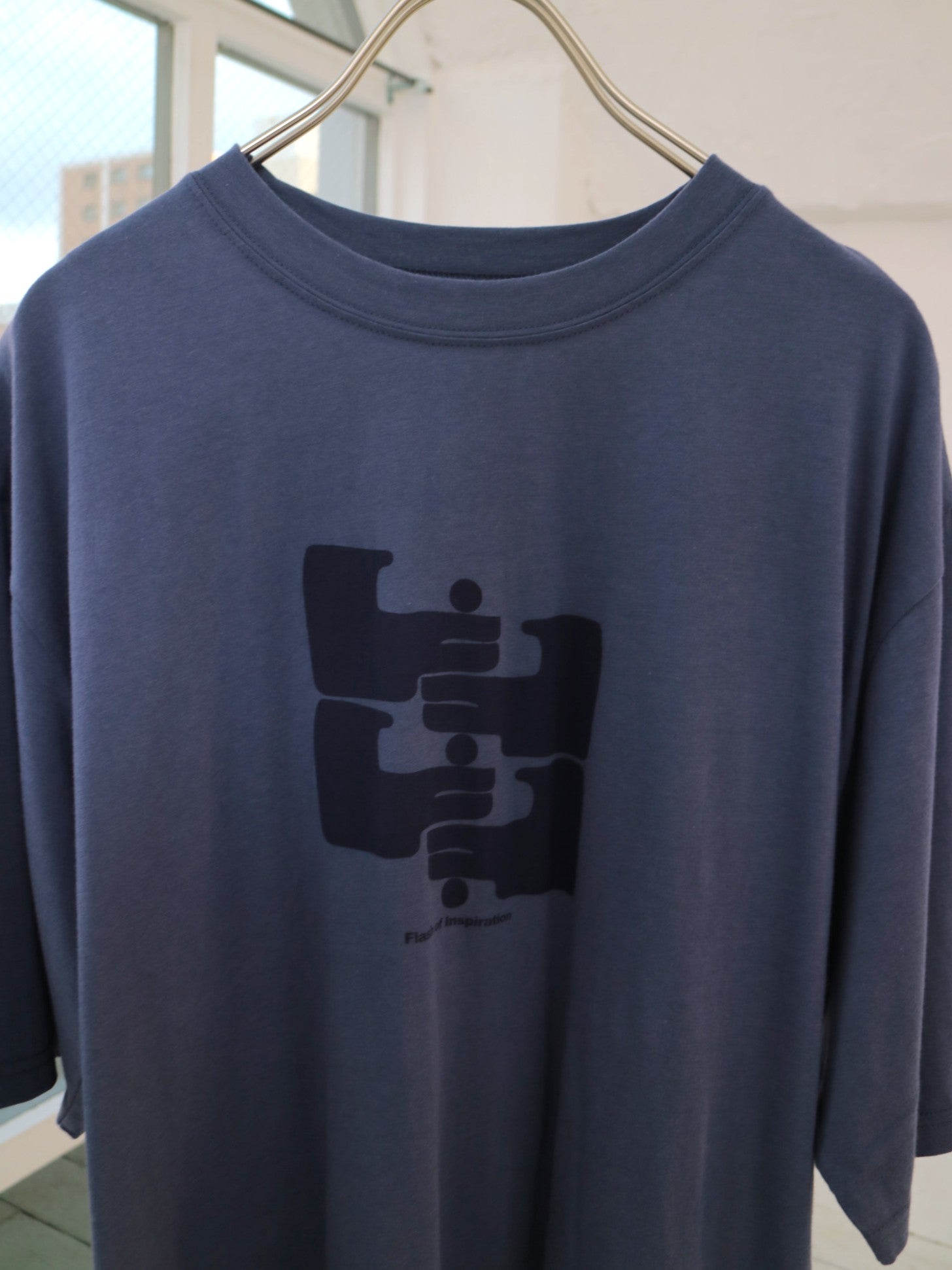 doux bleu ハンドプリントTシャツ DB-2621-060