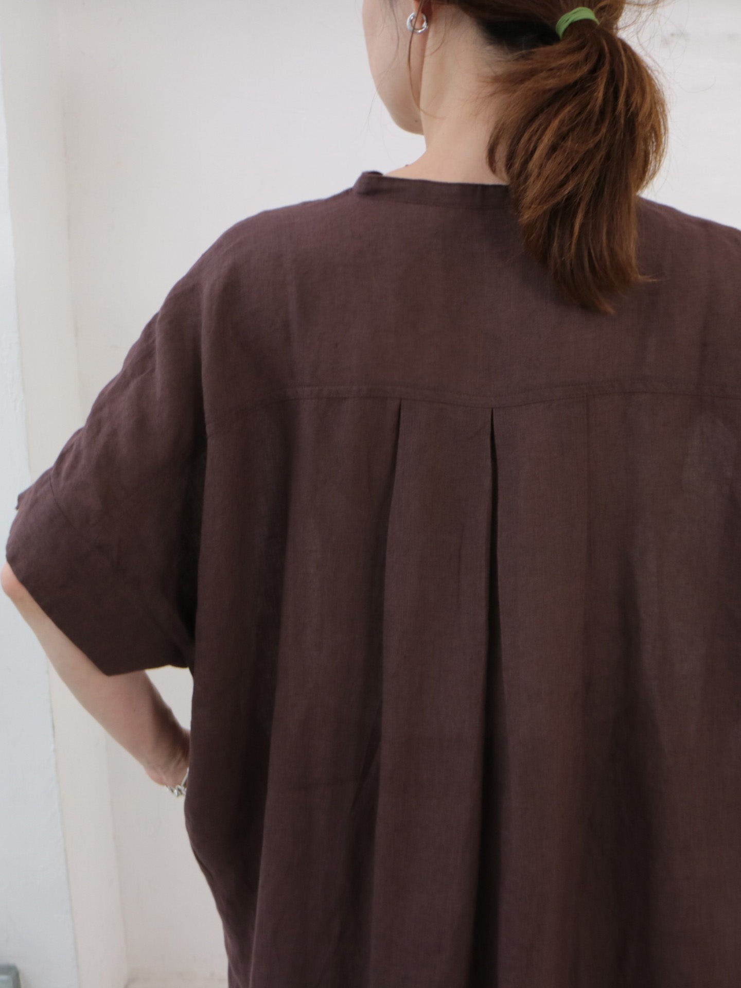 doux bleu リネン カフタンワンピース DB-2624-052