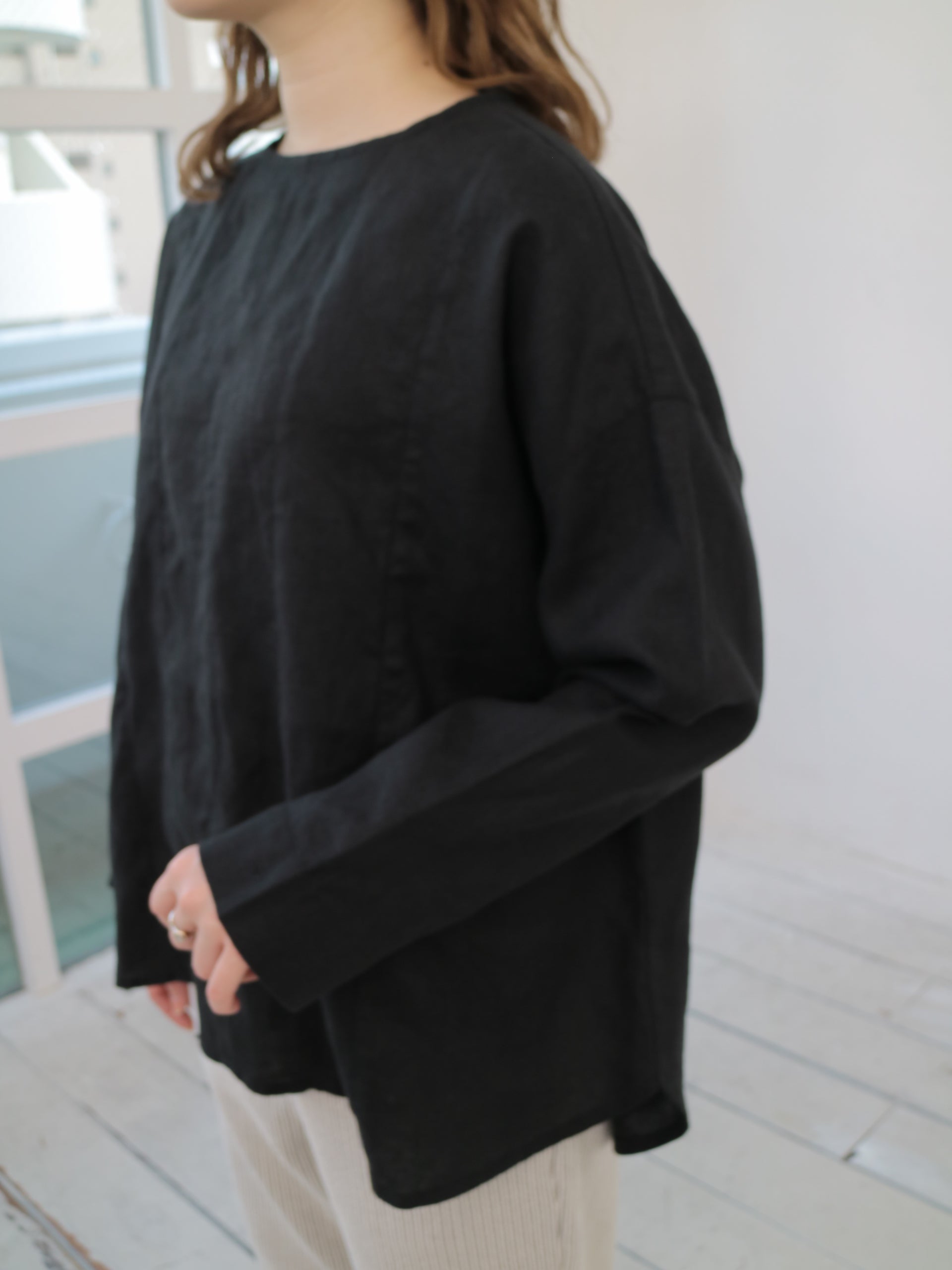 YARRA リネン100切替ブラウス YR-1543-239