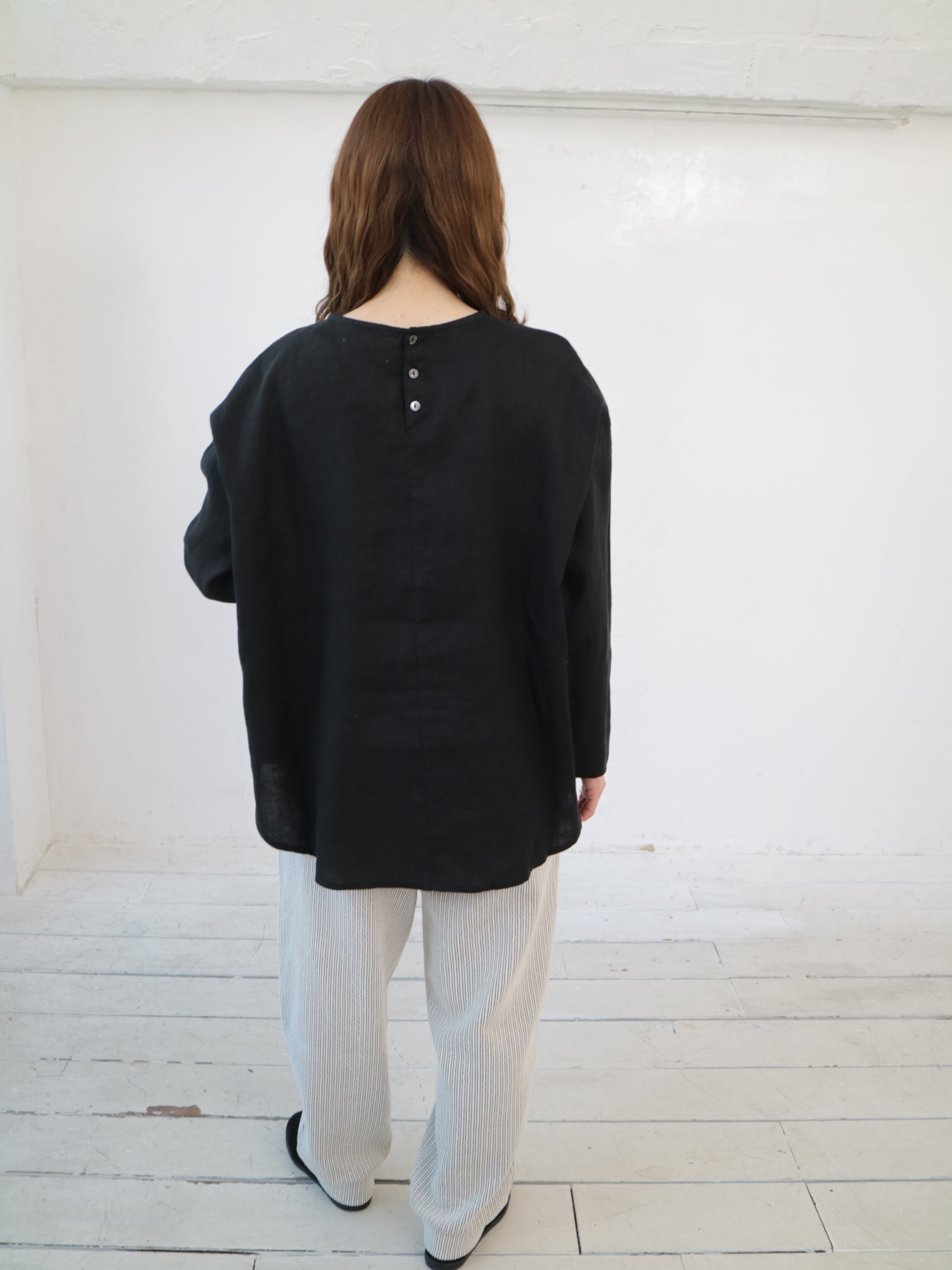 YARRA リネン100切替ブラウス YR-1543-239