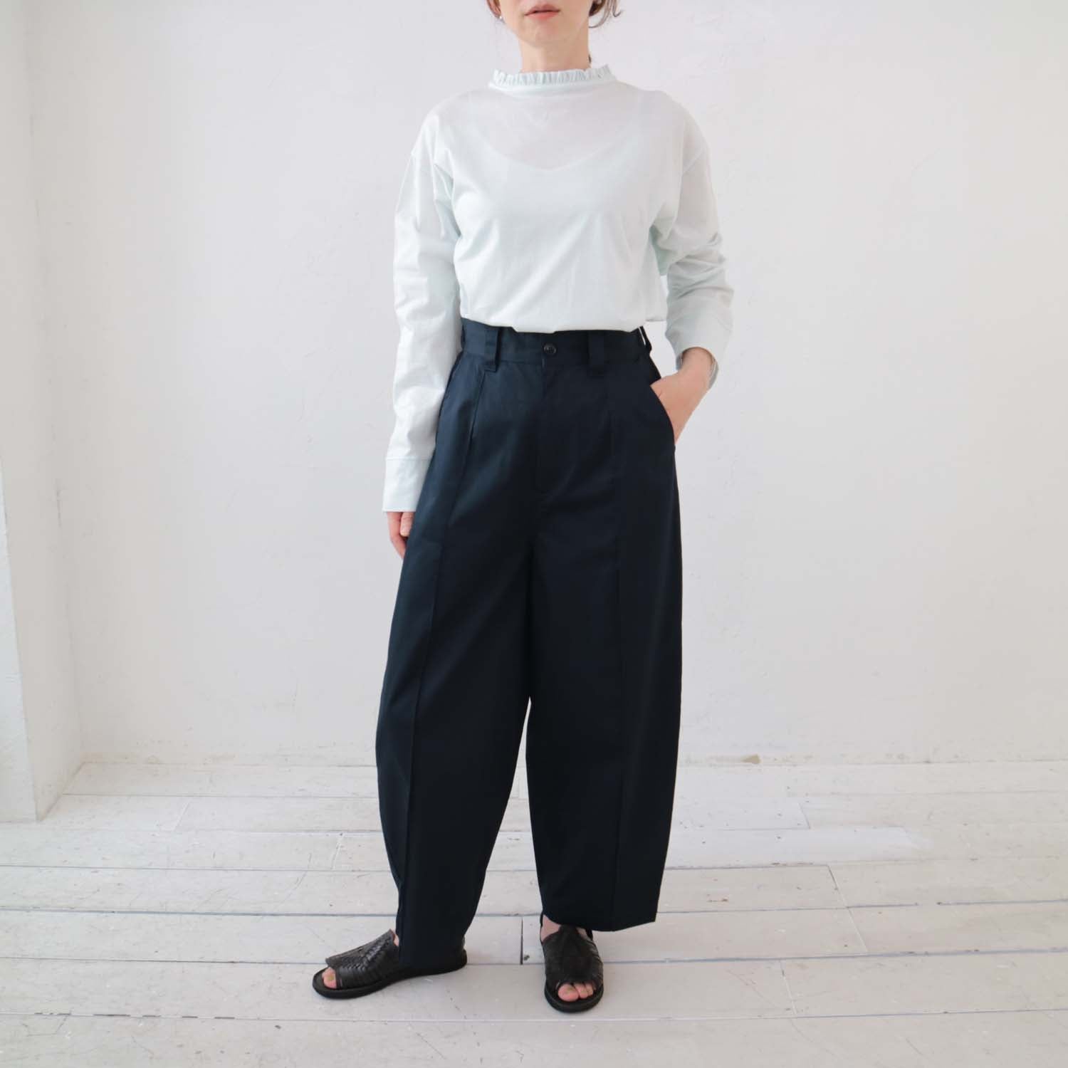 doux bleu コットンコクーンパンツ DB-2415-017