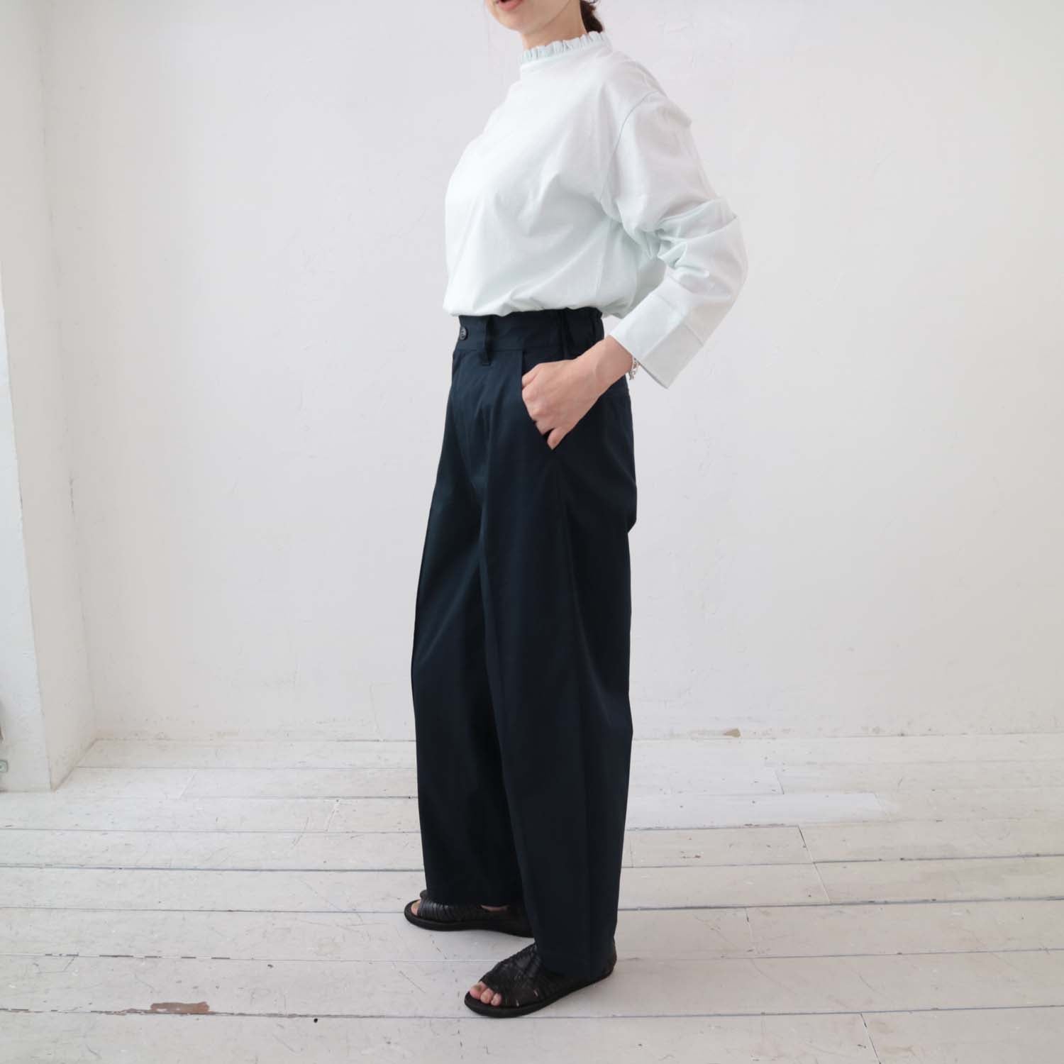 doux bleu コットンコクーンパンツ DB-2415-017