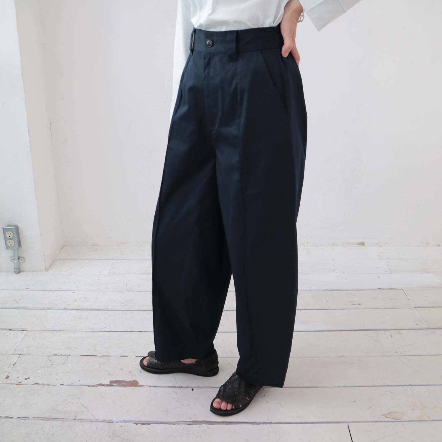 doux bleu コットンコクーンパンツ DB-2415-017