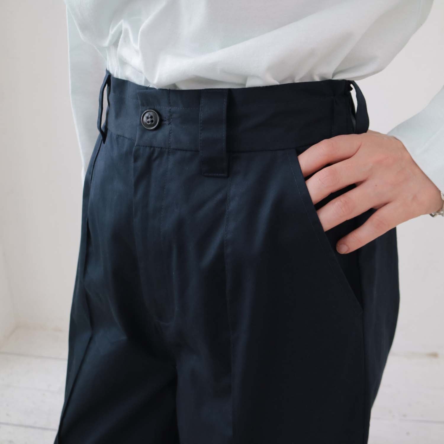doux bleu コットンコクーンパンツ DB-2415-017