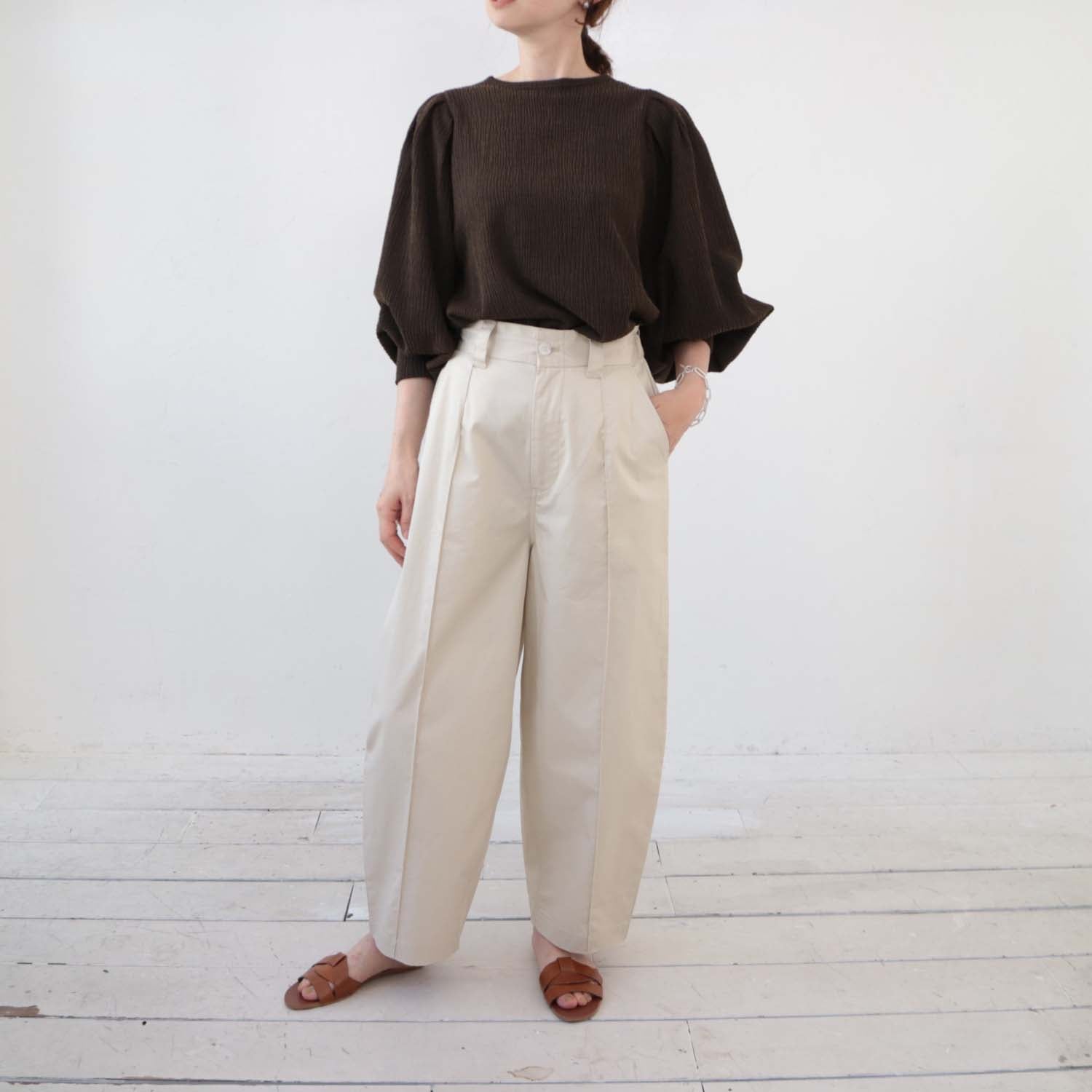doux bleu コットンコクーンパンツ DB-2415-017