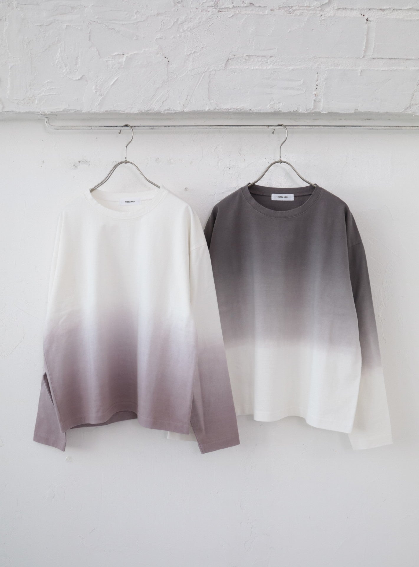 YARRA NEU グラデ染め長袖カットソー NU-5541-401