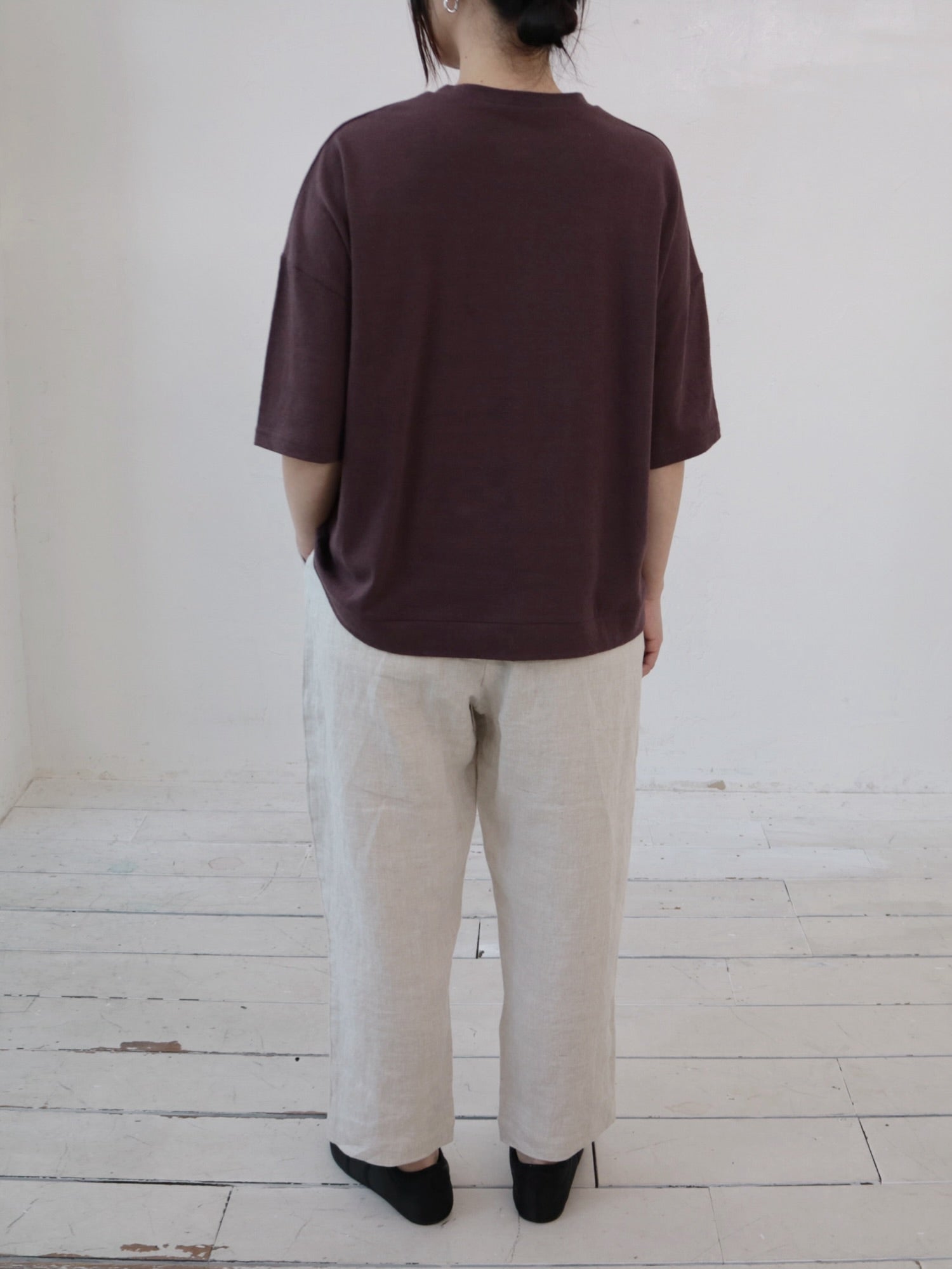 YARRA ベルギーリネン半袖TEE YR-1521-275