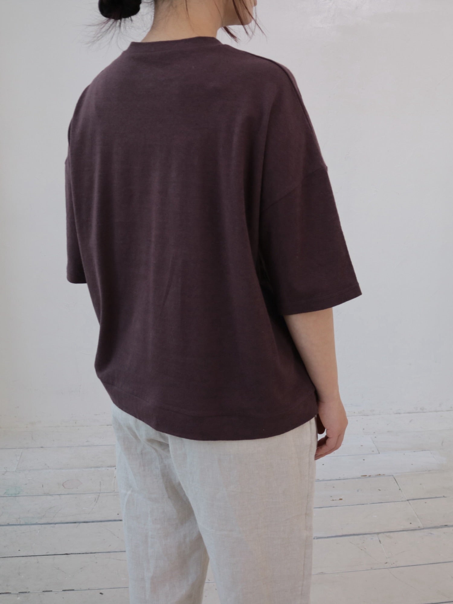 YARRA ベルギーリネン半袖TEE YR-1521-275