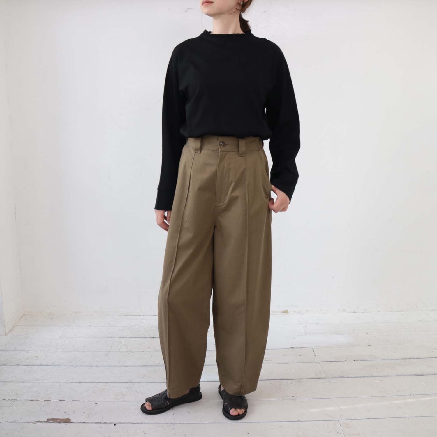 doux bleu コットンコクーンパンツ DB-2415-017