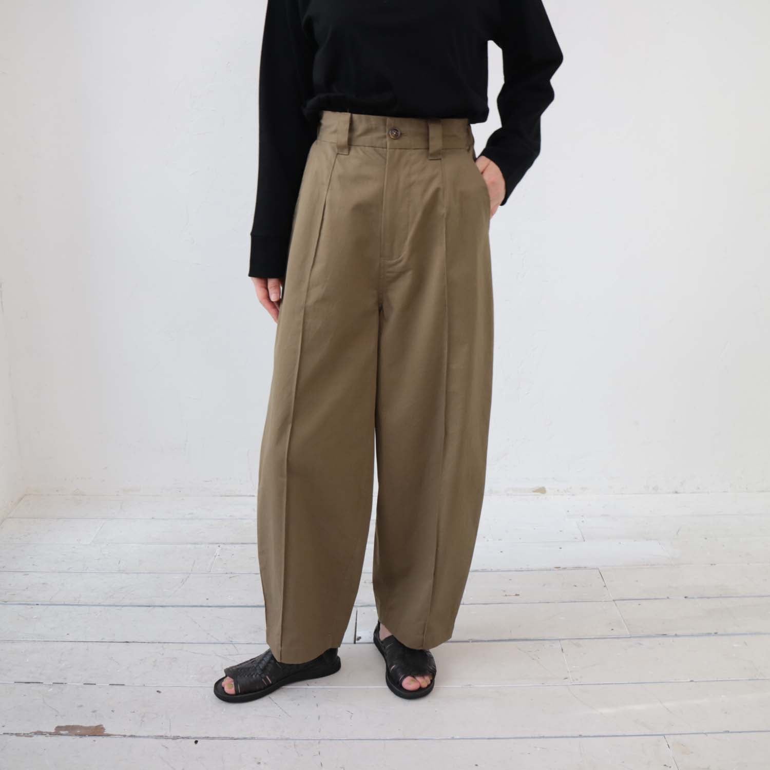 doux bleu コットンコクーンパンツ DB-2415-017