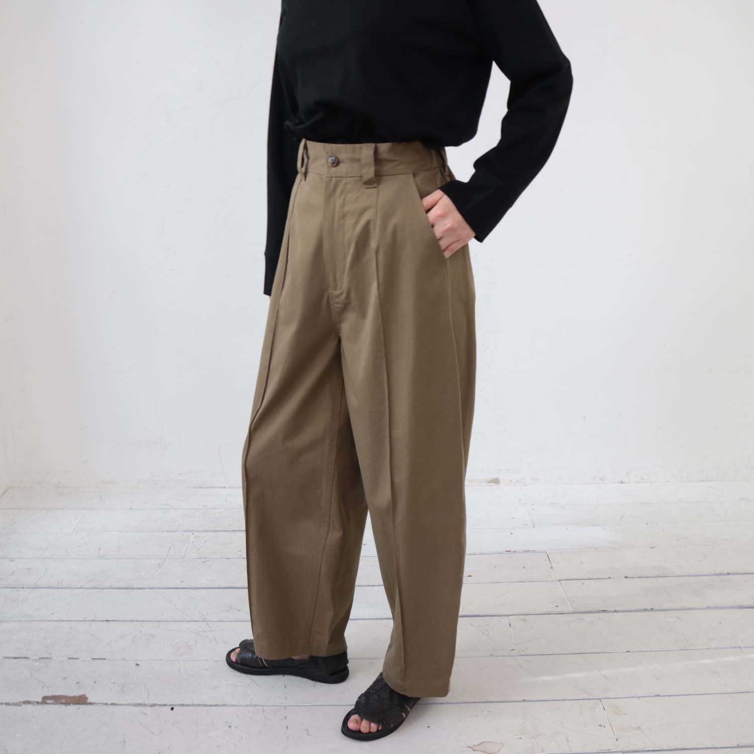 doux bleu コットンコクーンパンツ DB-2415-017