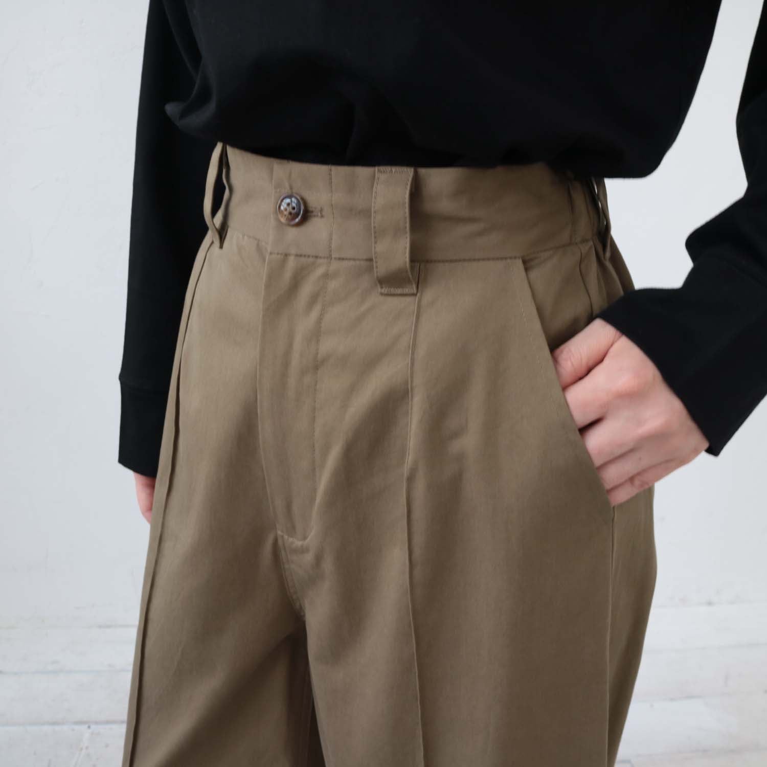 doux bleu コットンコクーンパンツ DB-2415-017