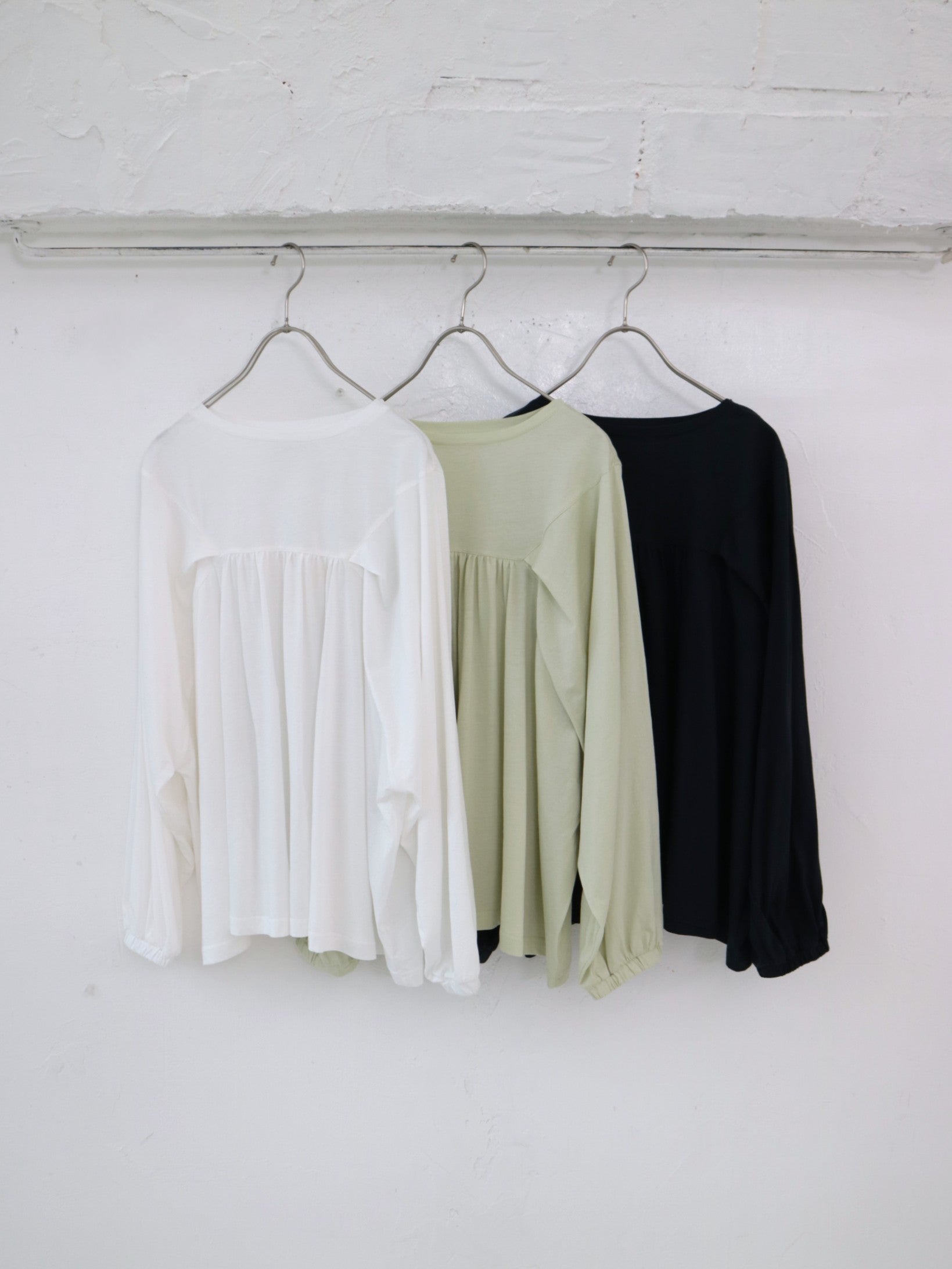 doux bleu シルケットコットン タックプルオーバー DB-2541-002