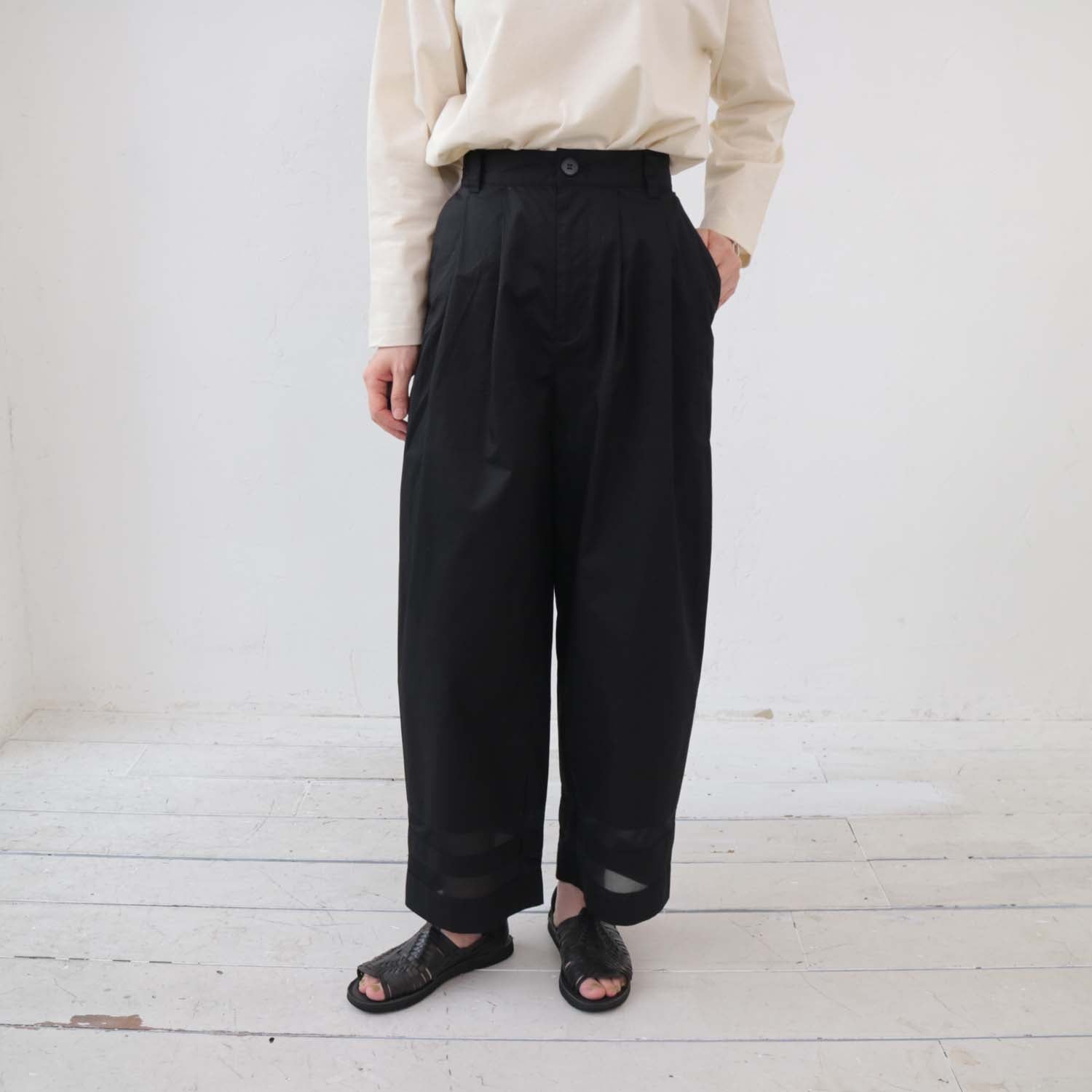 doux bleu シアーラインワイドパンツ DB-2415-037