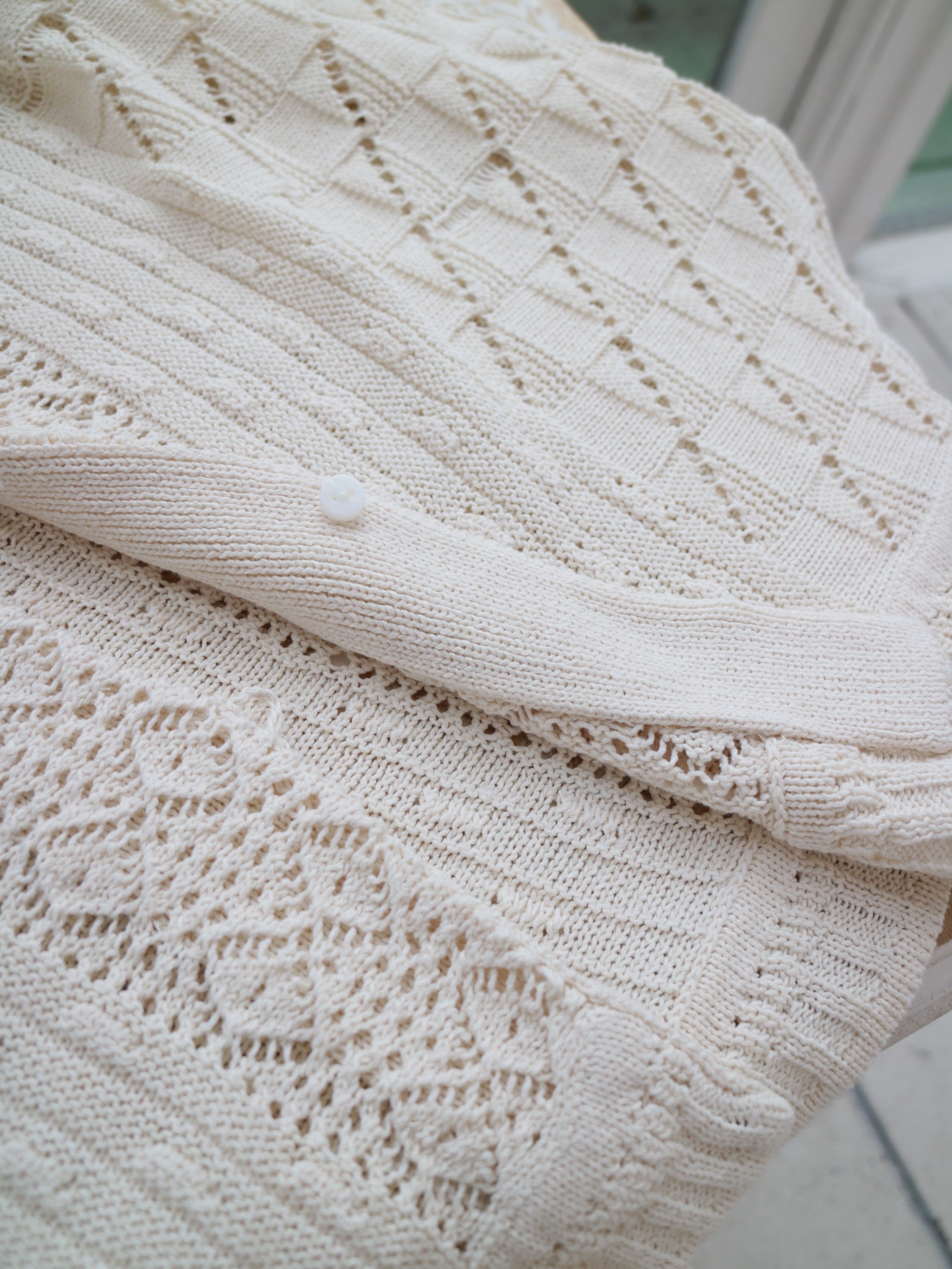 doux bleu オープンワーク ニットベスト DB-2548-022