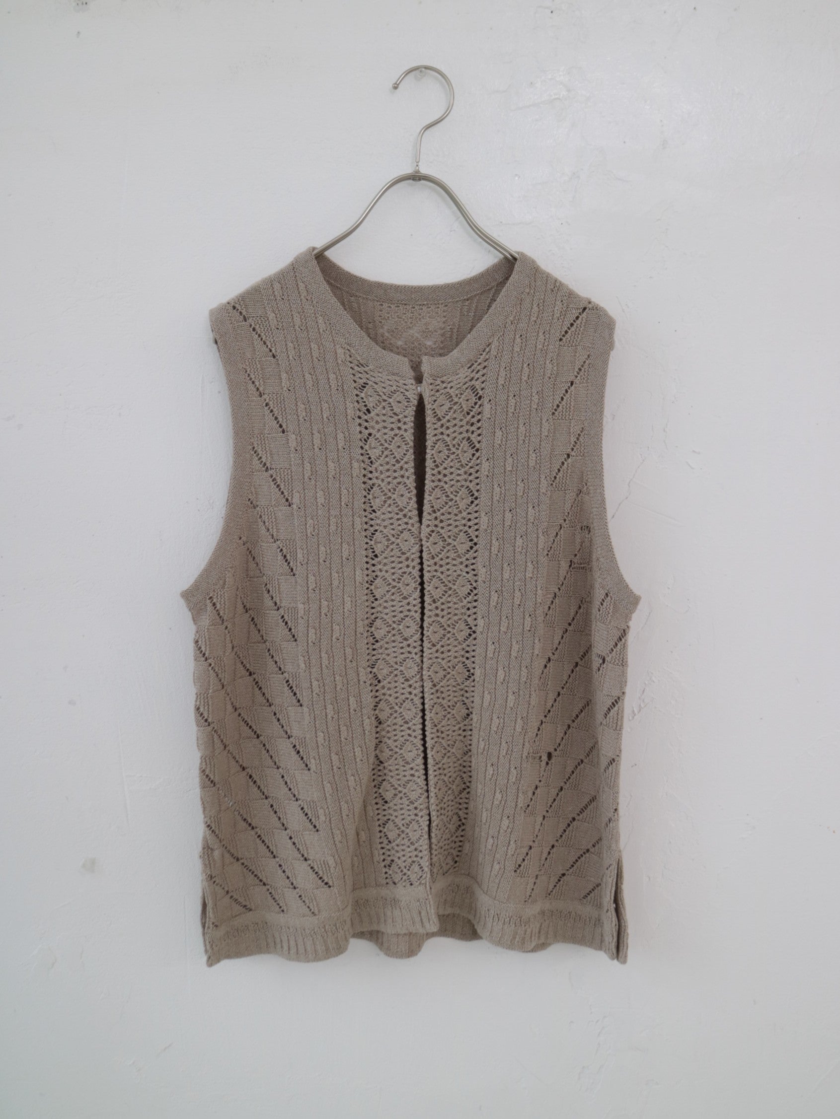 doux bleu オープンワーク ニットベスト DB-2548-022