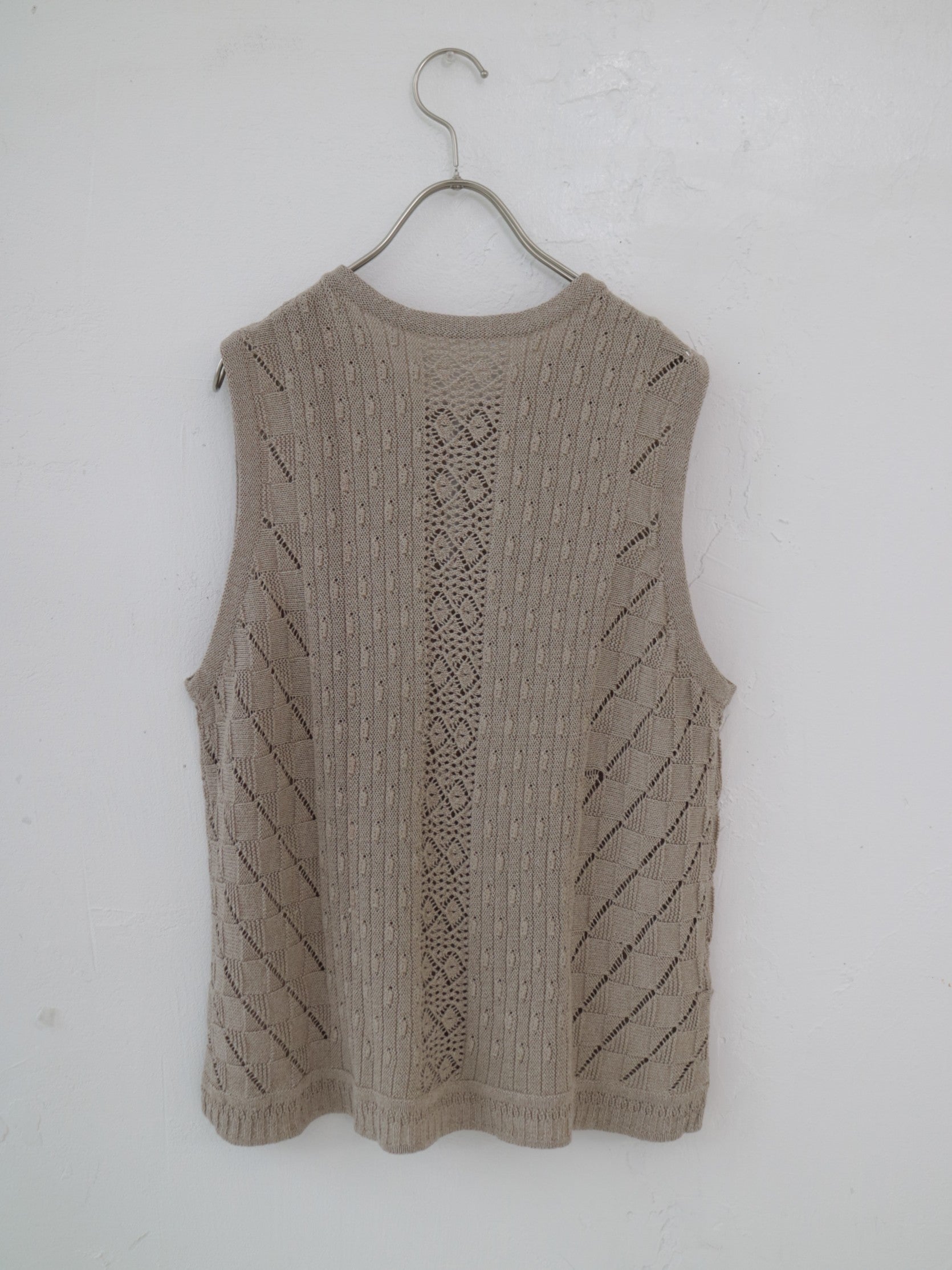 doux bleu オープンワーク ニットベスト DB-2548-022