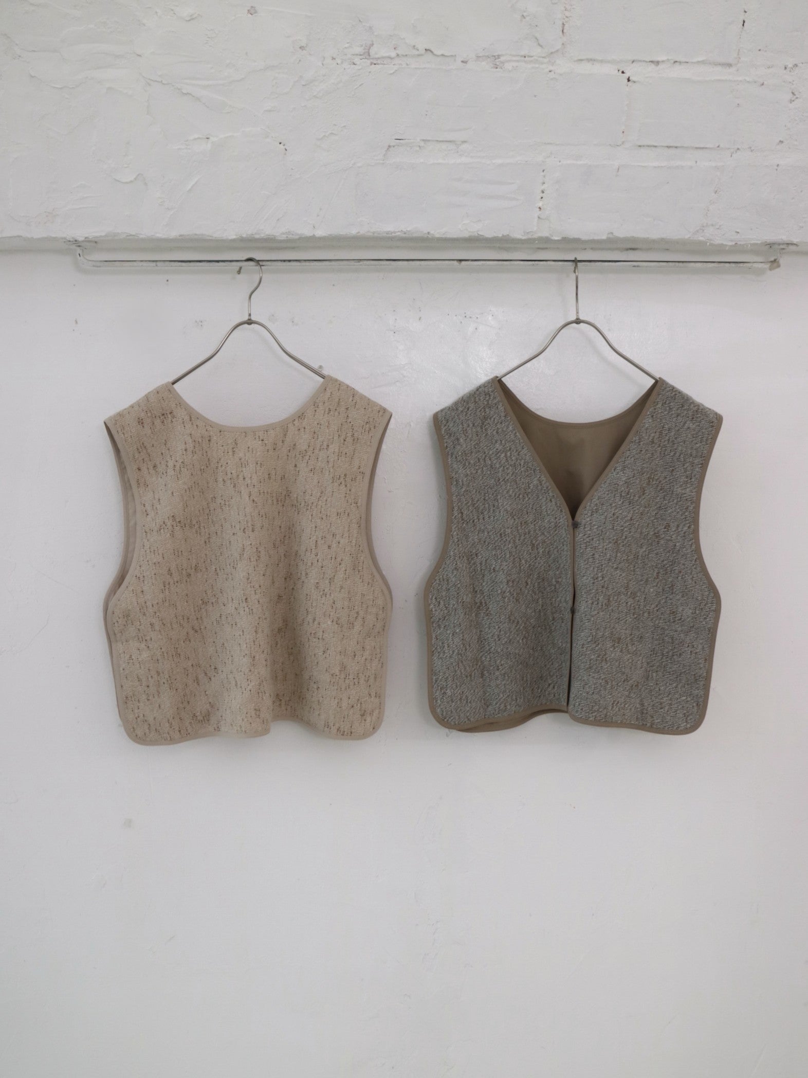 doux bleu ミックスツイード2WAYベスト DB-2548-027