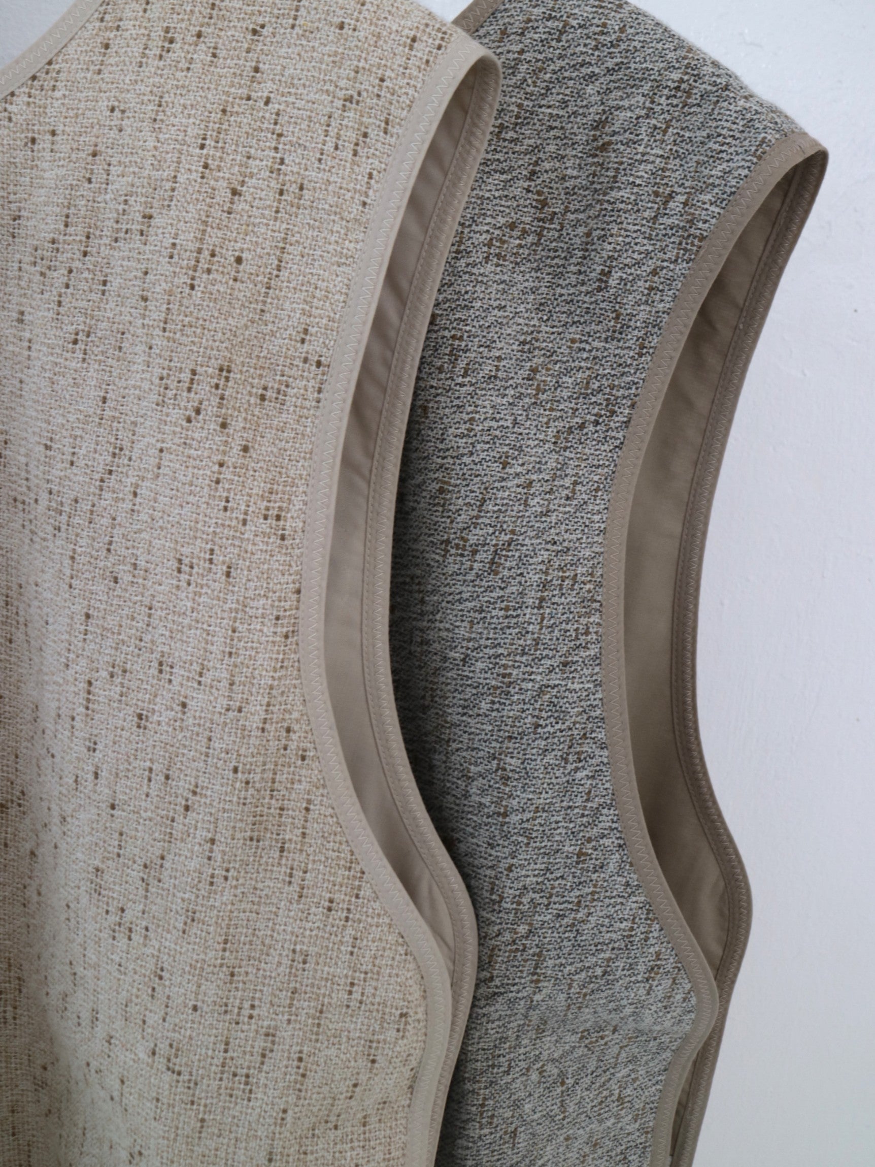 doux bleu ミックスツイード2WAYベスト DB-2548-027