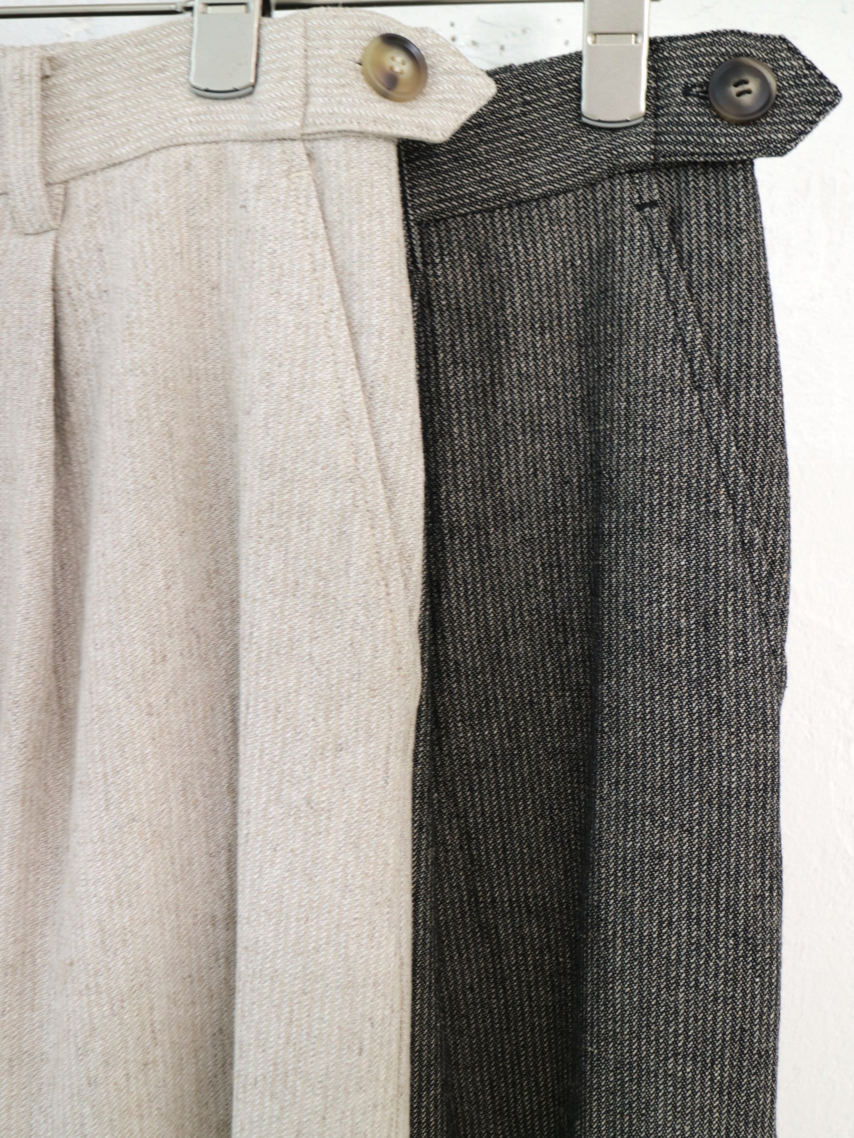 doux bleu リネンレーヨン ストライプパンツ DB-2545-015