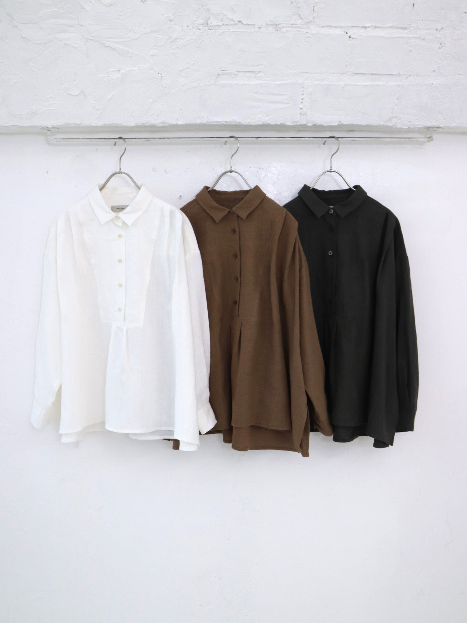 doux bleu リネンヨーク ワイドプルオーバーブラウス DB-2543-011