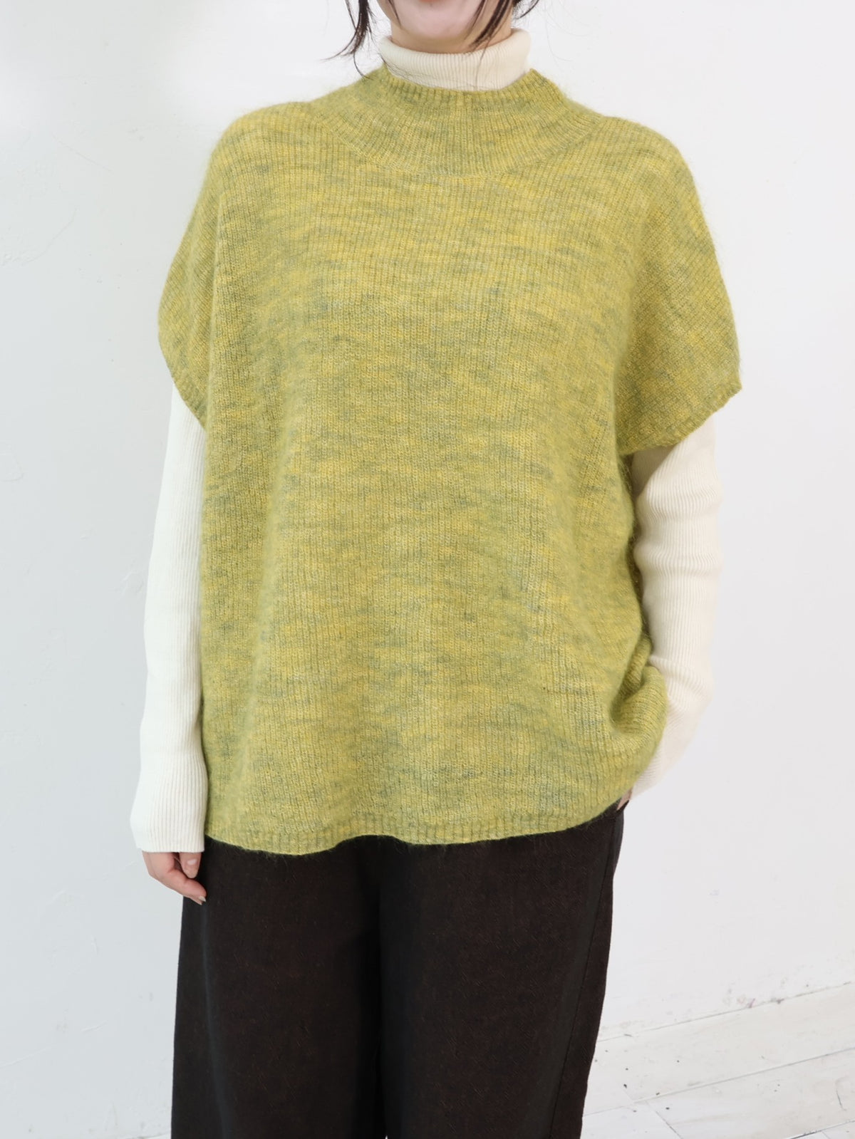 YARRA モヘアブレンド2WAYベスト YR-1648-231