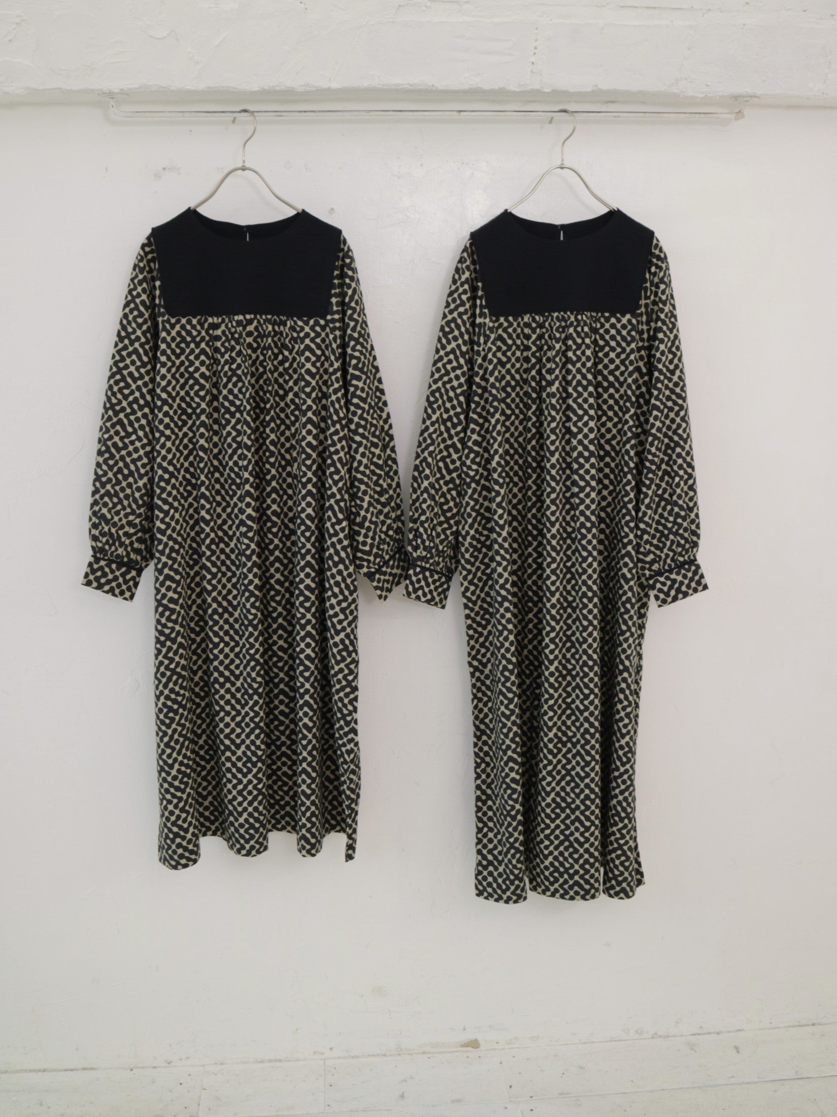 doux bleu インドプリント キルトヨークワンピース DB-2544-008