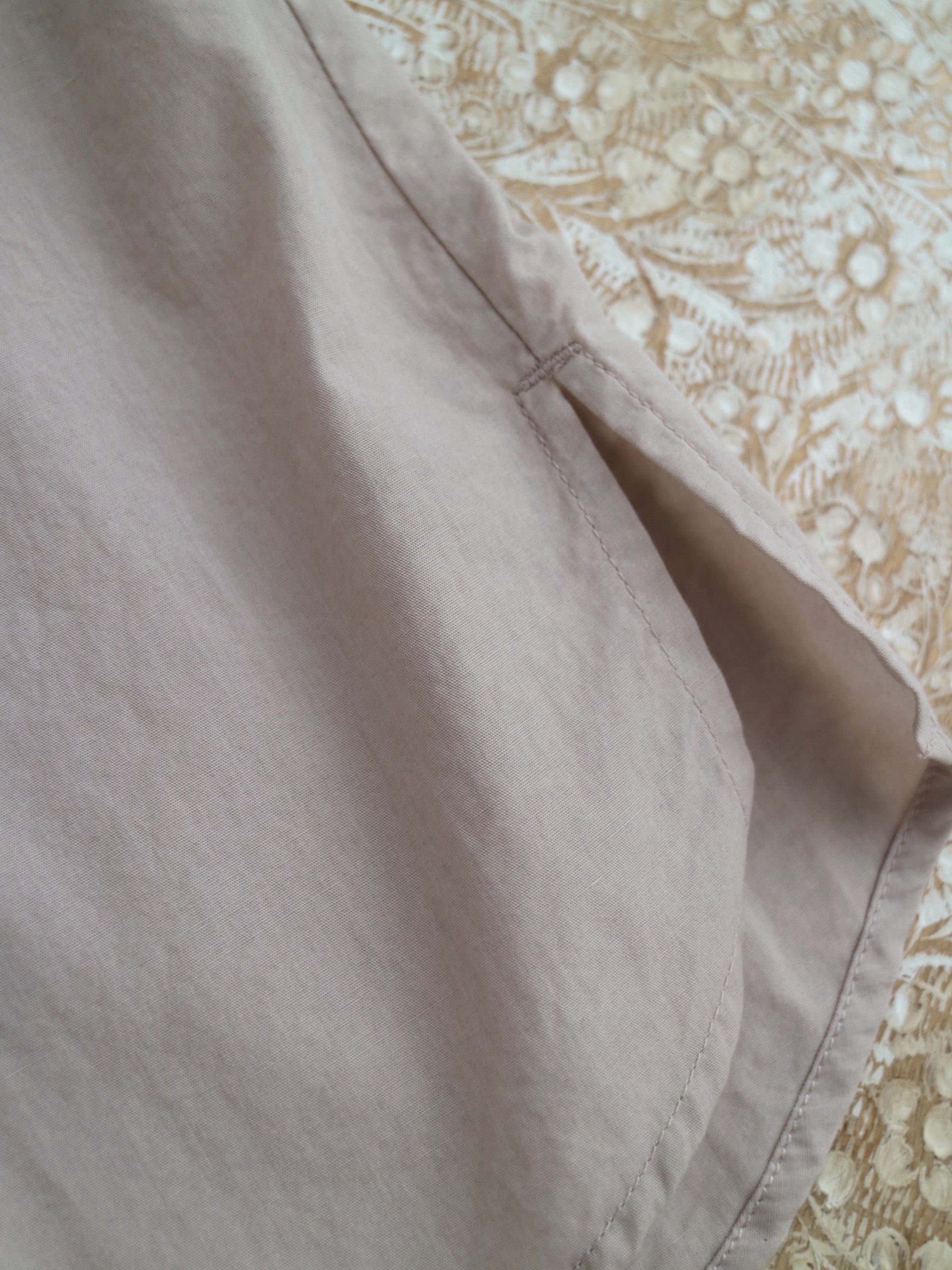 doux bleu ステッチ エンブロイダリーシャツ DB-2543-017