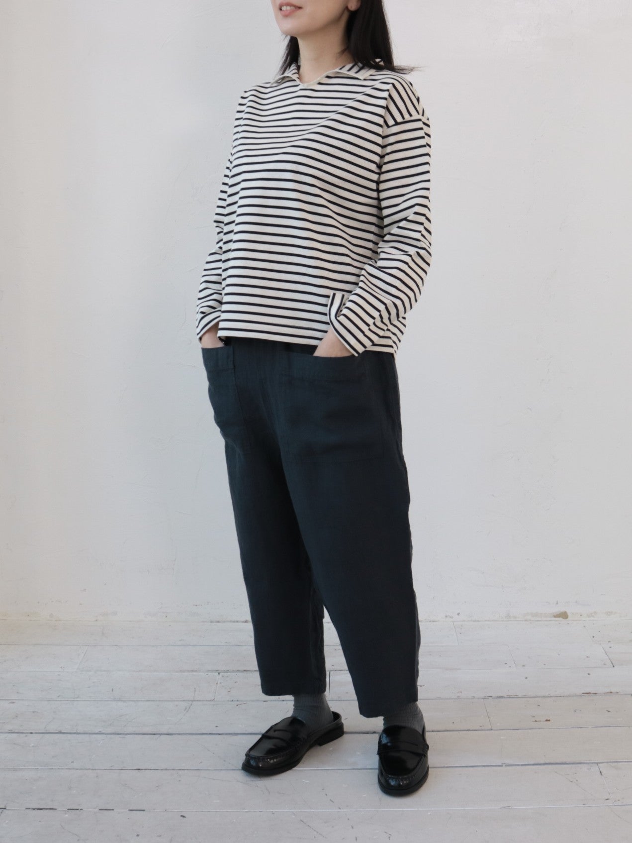 YARRA フロントポケット8分丈パンツ YR-1615-229