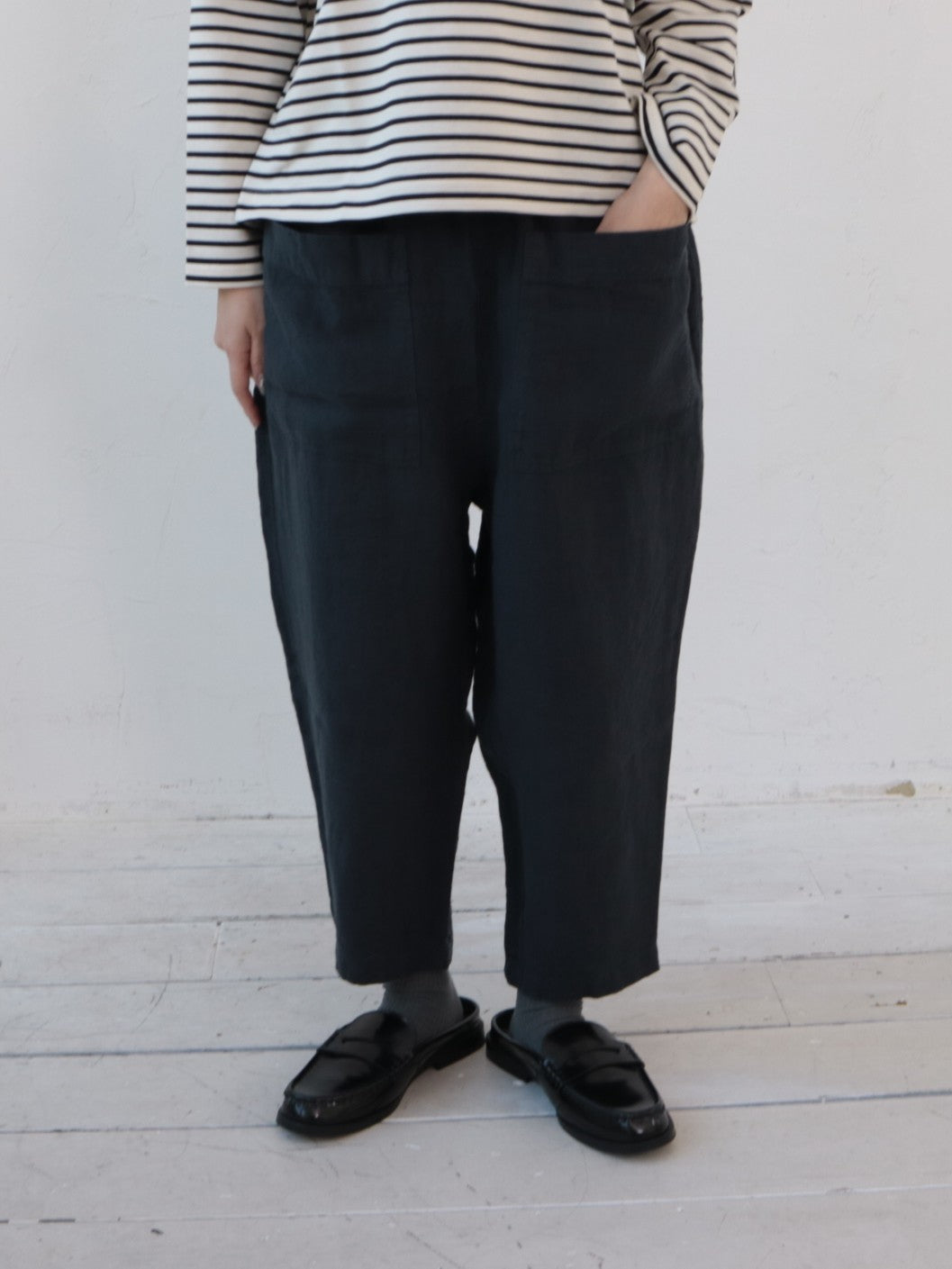 YARRA フロントポケット8分丈パンツ YR-1615-229