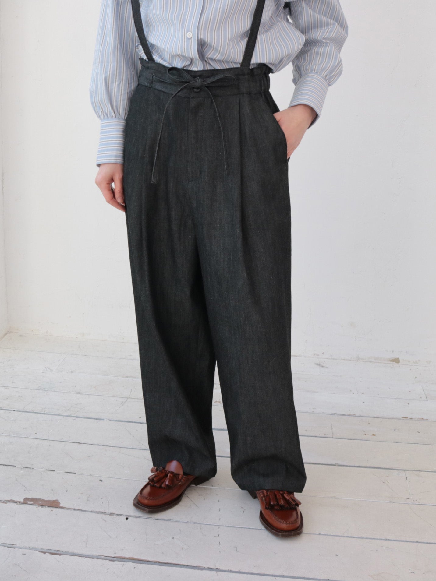 doux bleu ライトデニム サロペット DB-2545-005