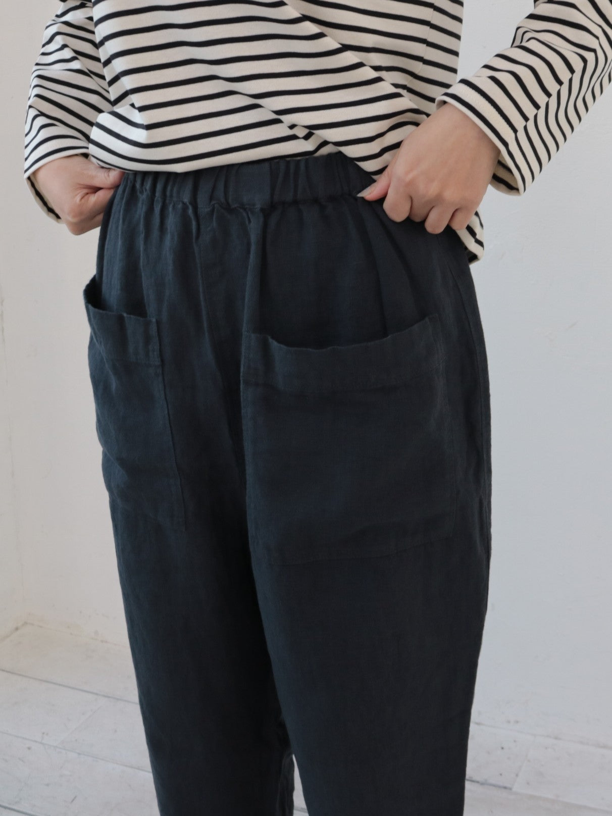 YARRA フロントポケット8分丈パンツ YR-1615-229