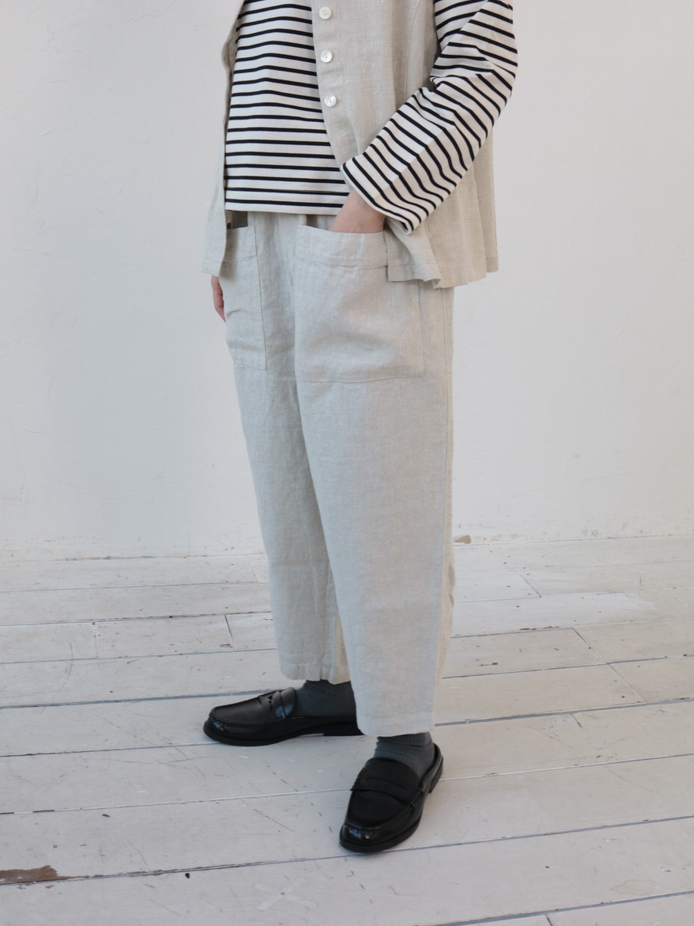 YARRA フロントポケット8分丈パンツ YR-1615-229