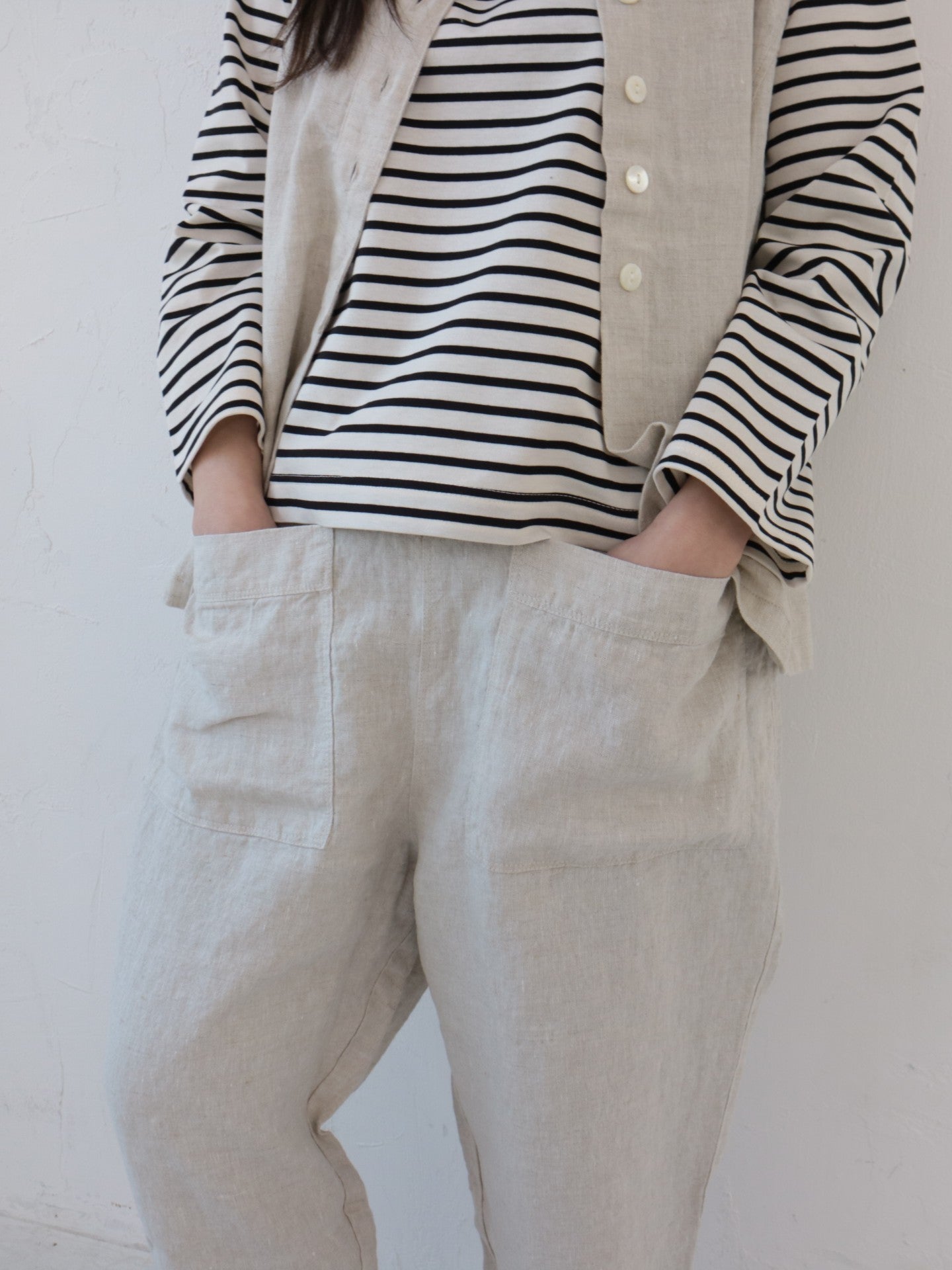 YARRA フロントポケット8分丈パンツ YR-1615-229