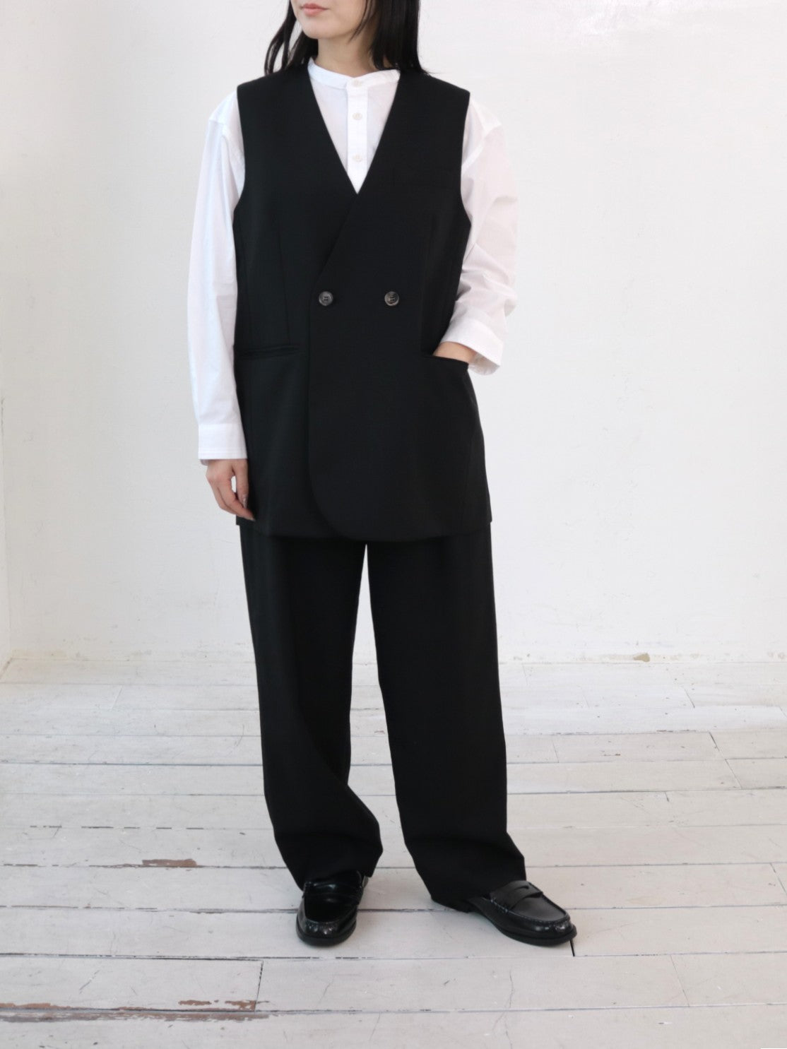 YARRA NEU サマーウールチュニックベスト NU-5618-424