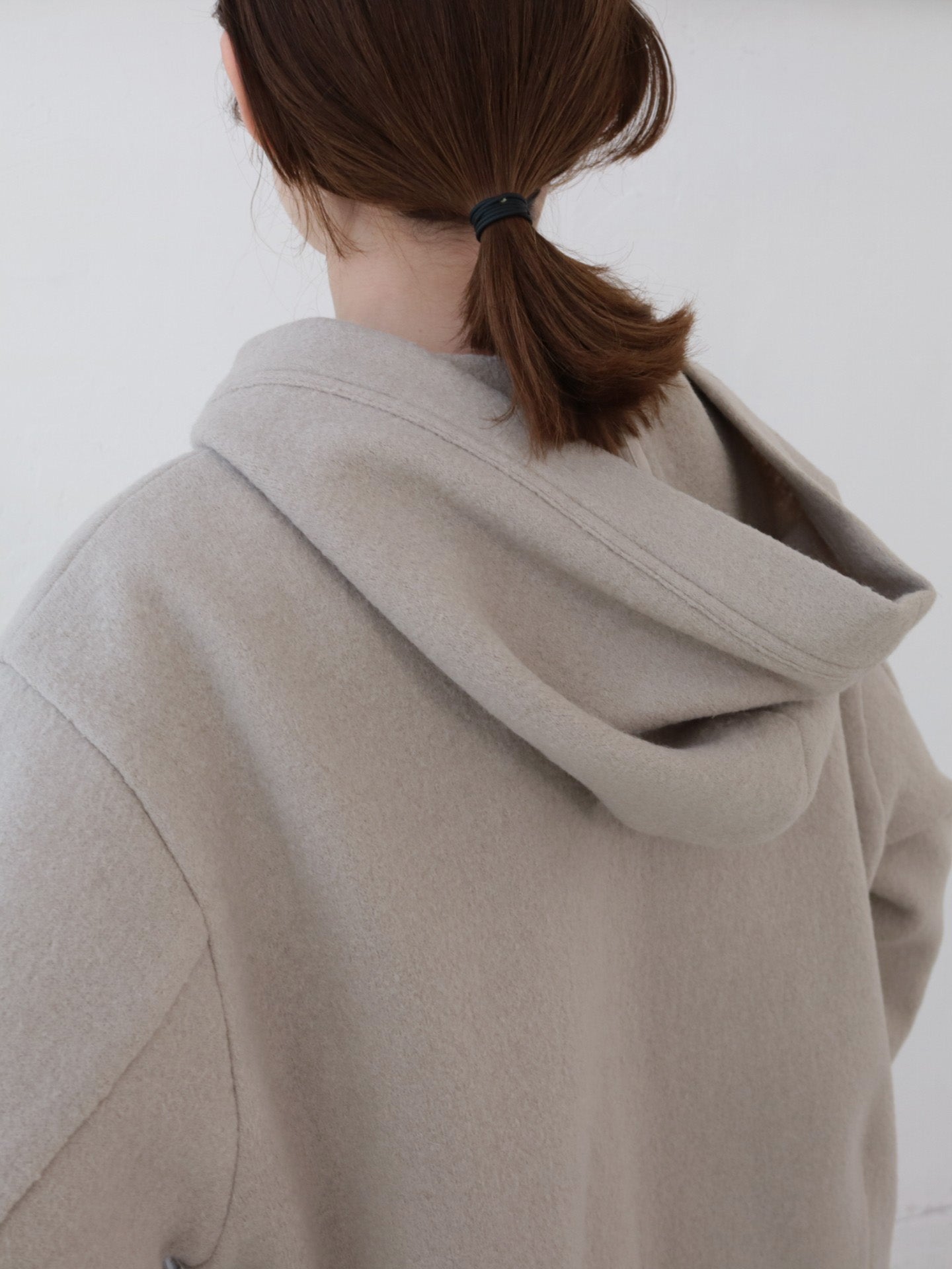 doux bleu ウール フーテッドジャケット DB-2547-035