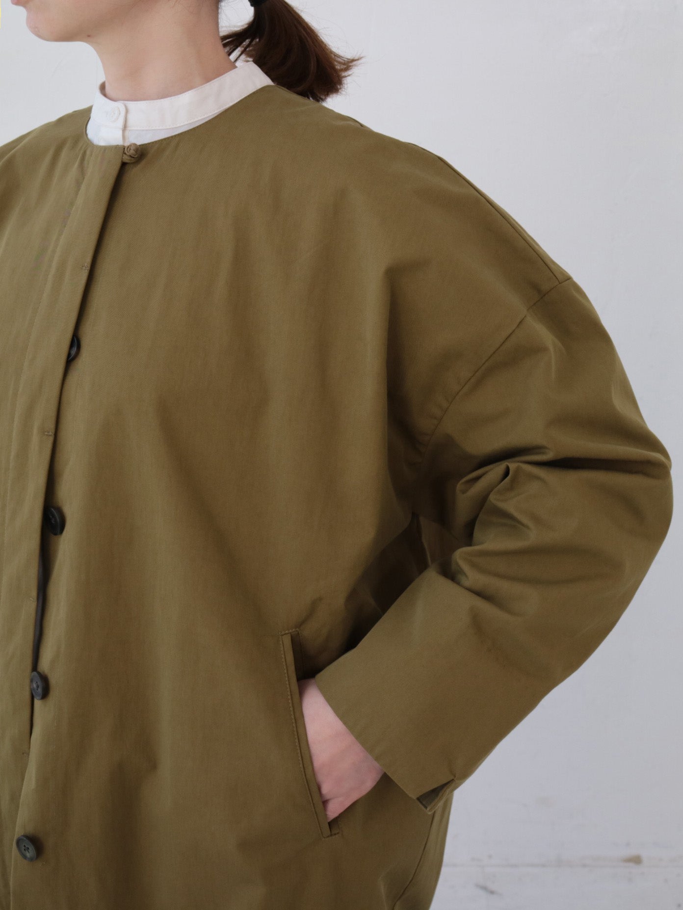 doux bleu C/N ノーカラーコート DB-2547-025