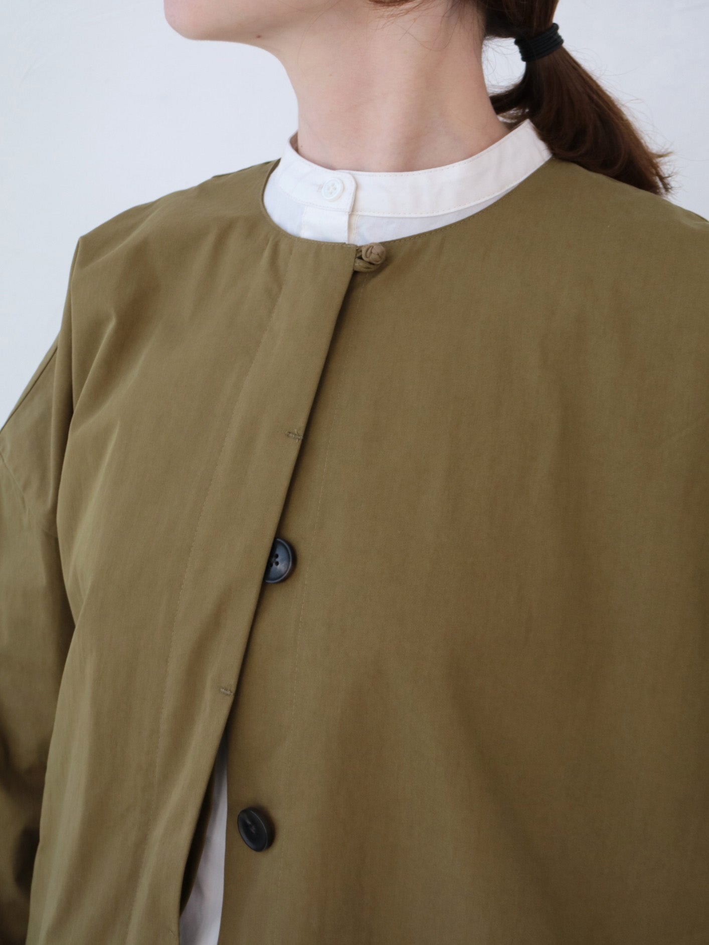 doux bleu C/N ノーカラーコート DB-2547-025