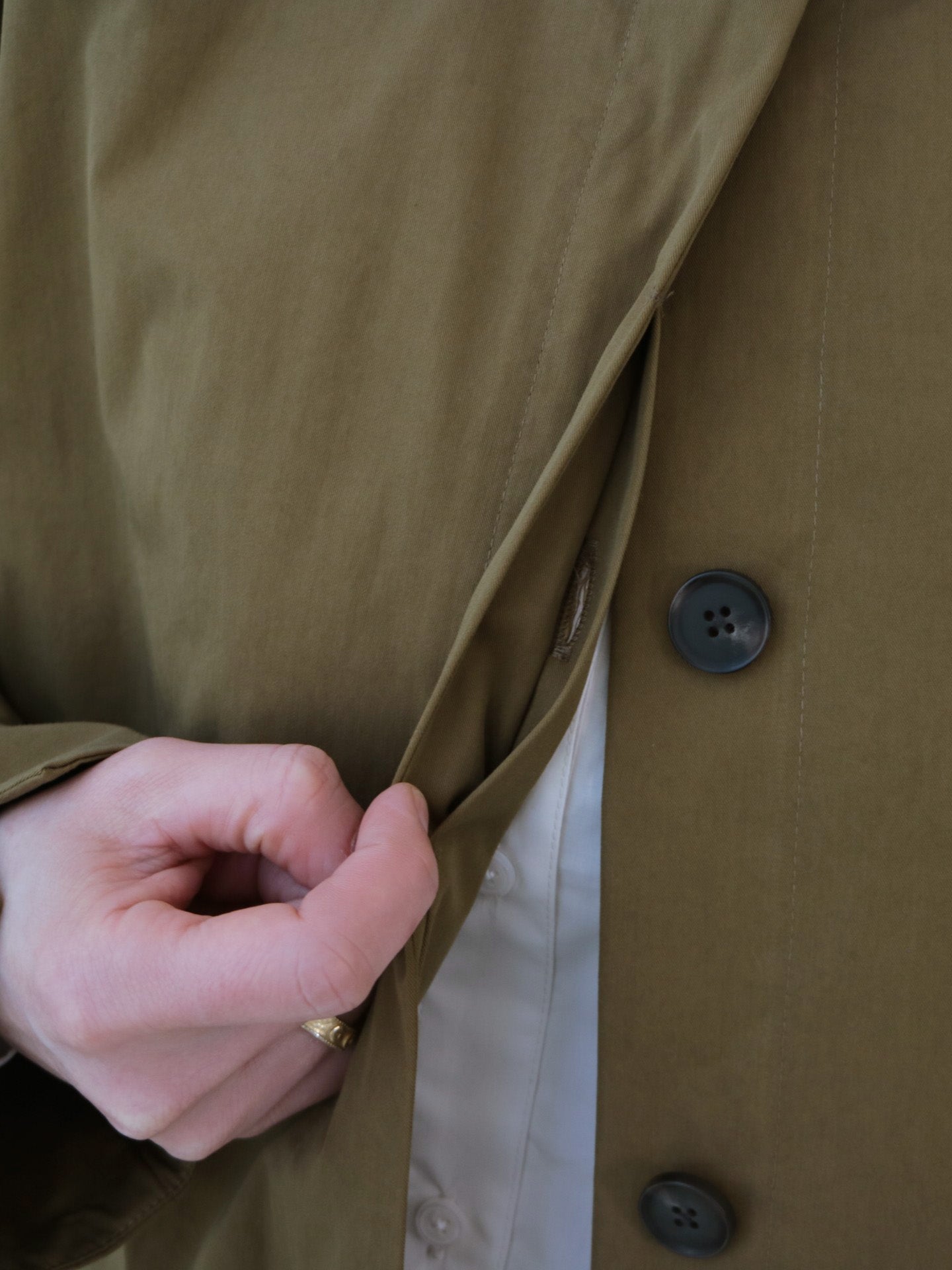 doux bleu C/N ノーカラーコート DB-2547-025