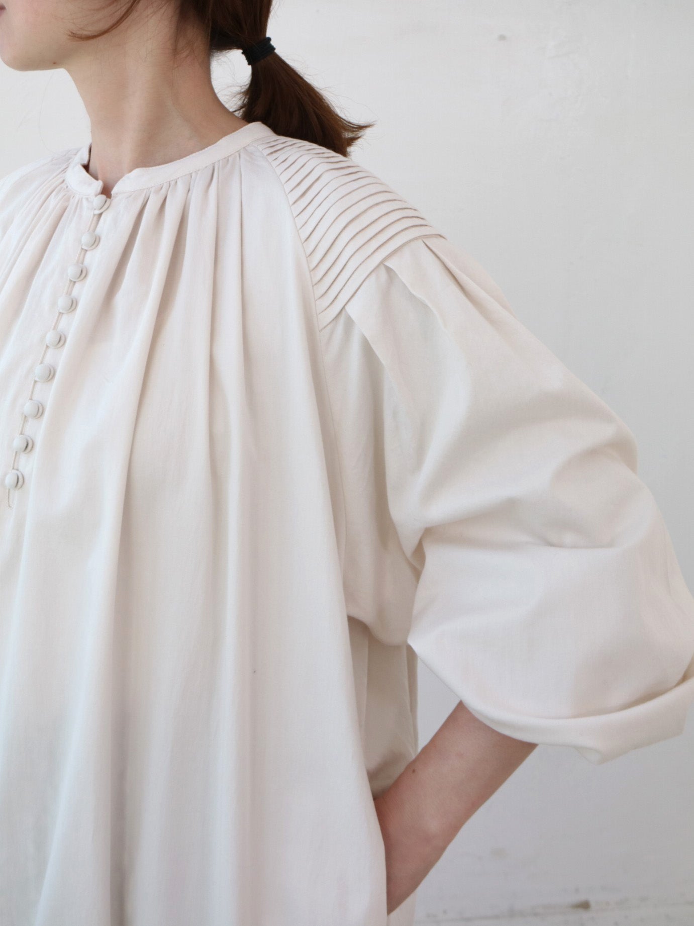 doux bleu ショルダーピンタック ワンピース DB-2544-030