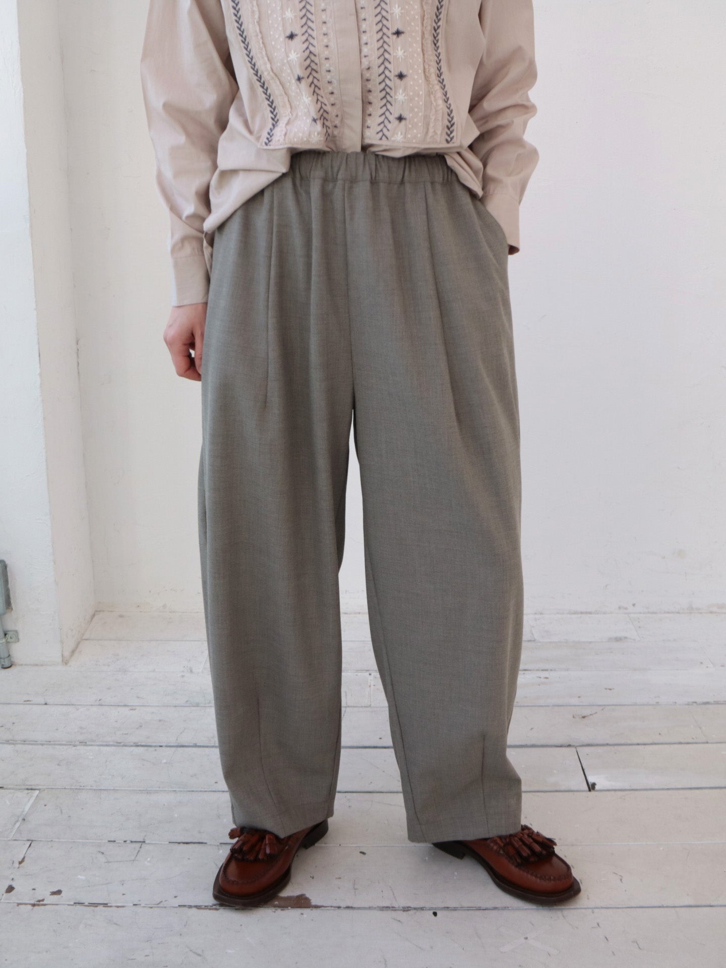 doux bleu タックボリュームパンツ DB-2545-024