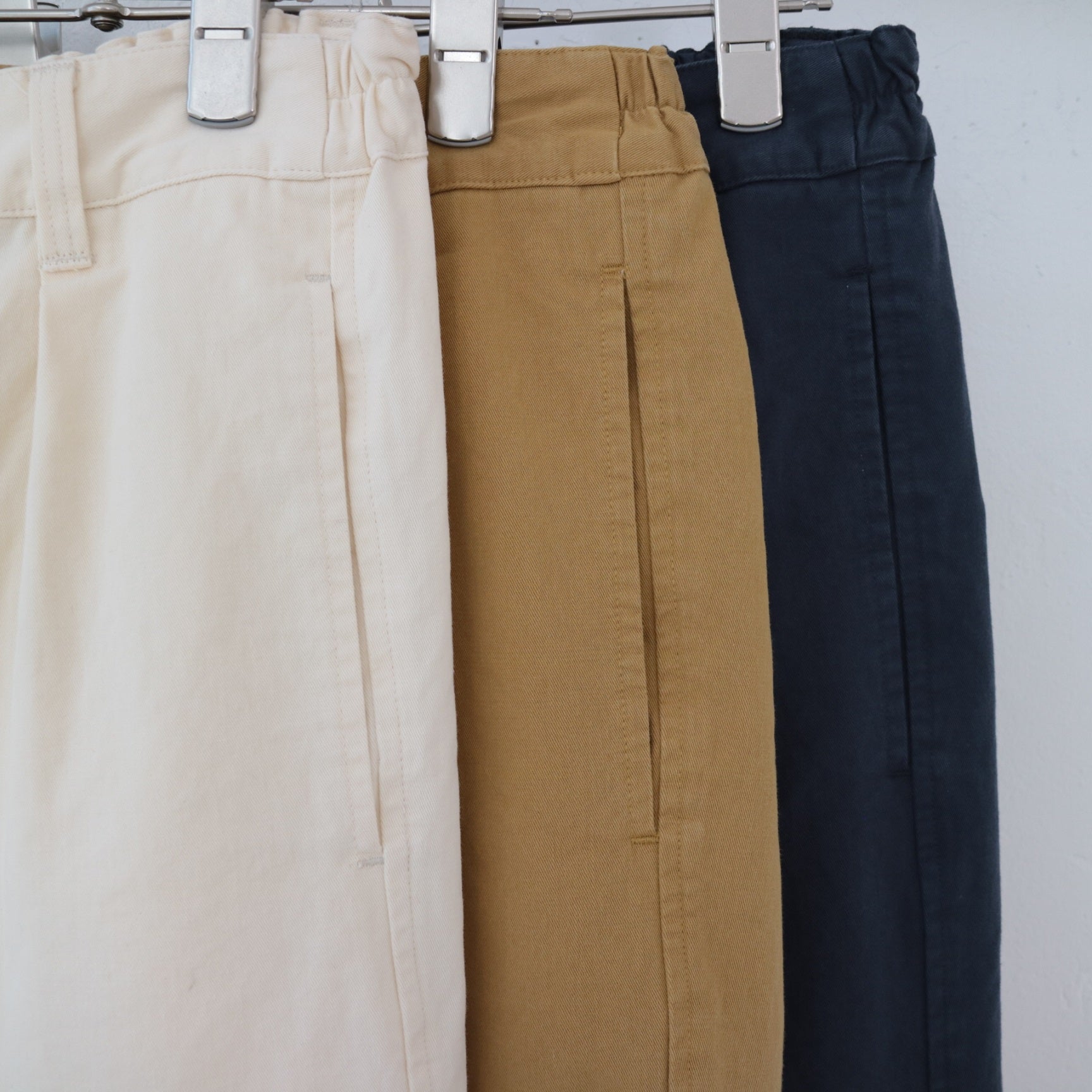 YARRA 綿100ワッシャー8分丈パンツ YR-1415-223