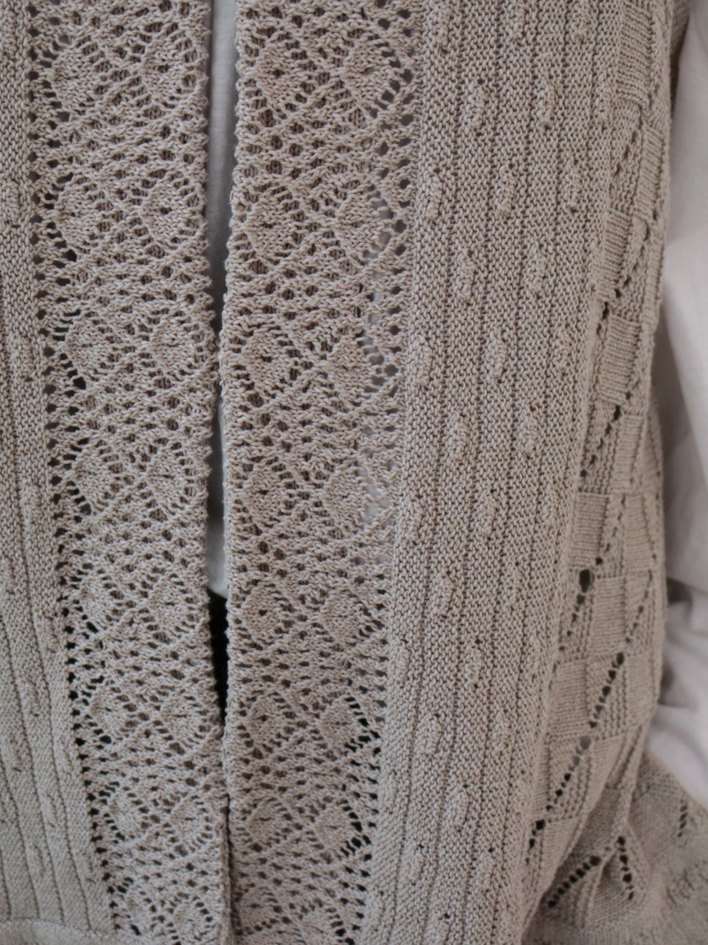 doux bleu オープンワーク ニットベスト DB-2548-022